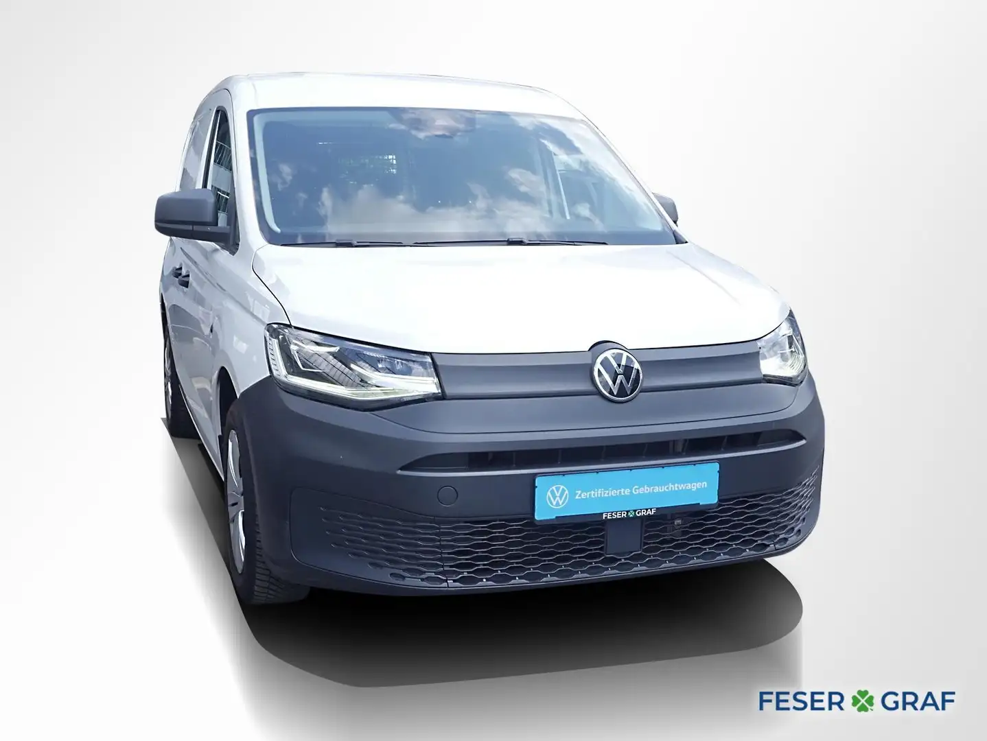 Volkswagen Caddy Cargo Kasten 2.0 TDI Klima LED PDC Radio Weiß - 2