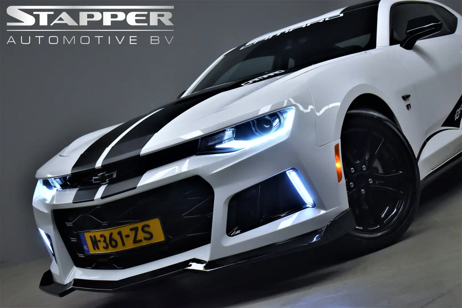 Chevrolet Camaro USA 2.0 Turbo Automaat CarPlay/Camera/Keyless/Leer Weiß - 2