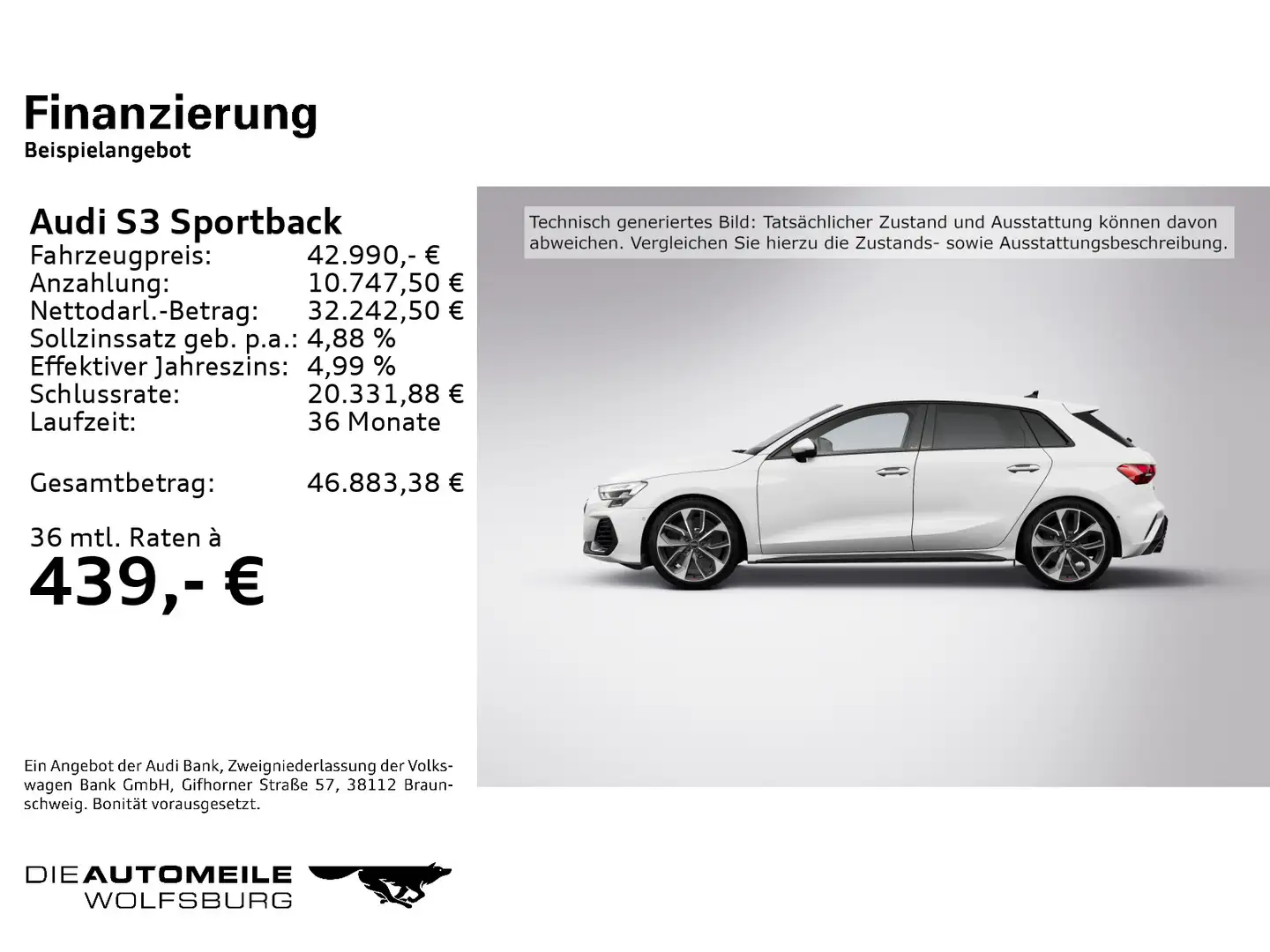 Audi S3 2.0 TFSI quattro S-tronic Marix/Rüc Weiß - 2