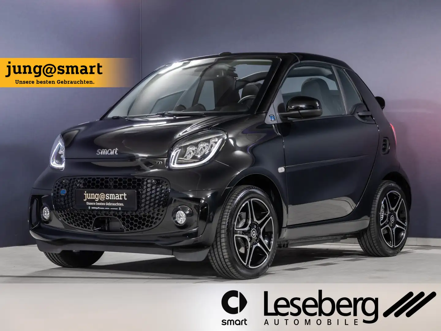 smart forTwo ForTwo Cabriolet EQ Pulse LED /22 kW/Kamera /JBL Schwarz - 1