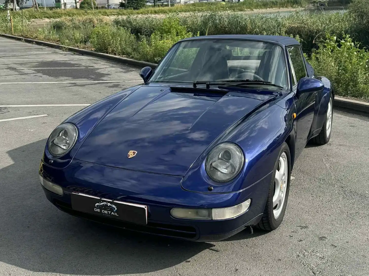 Porsche 993 911 Carrera Cabrio Blauw - 1