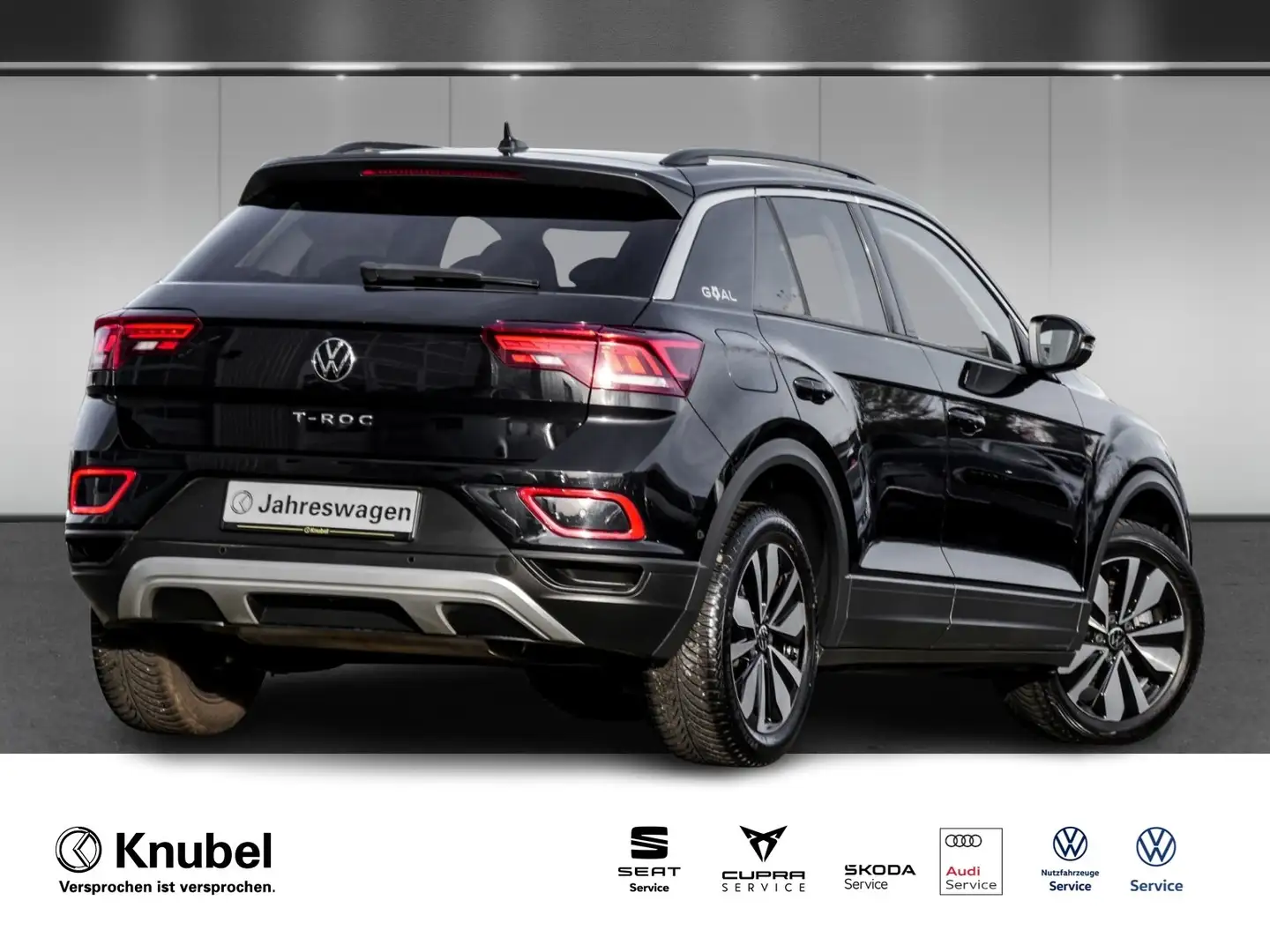 Volkswagen T-Roc GOAL 2.0 TDI DSG LED+ Navi AHK TravelAss. Schwarz - 2