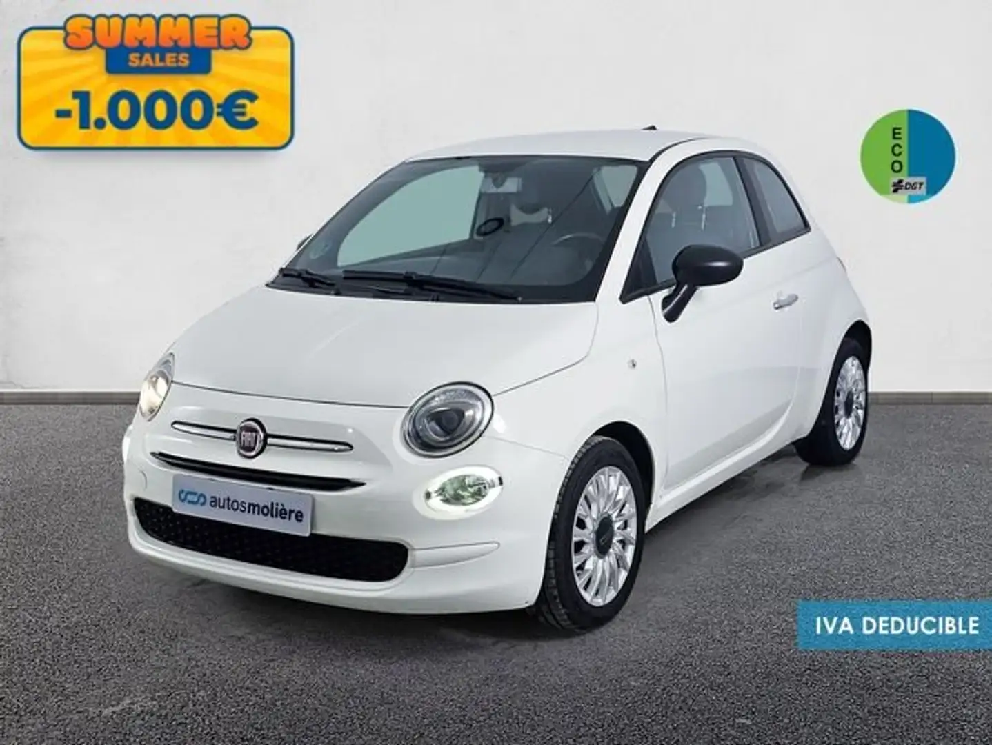 Fiat 500 1.0+Hybrid+Cult+51+kW+%2870+CV%29 Blanco - 1