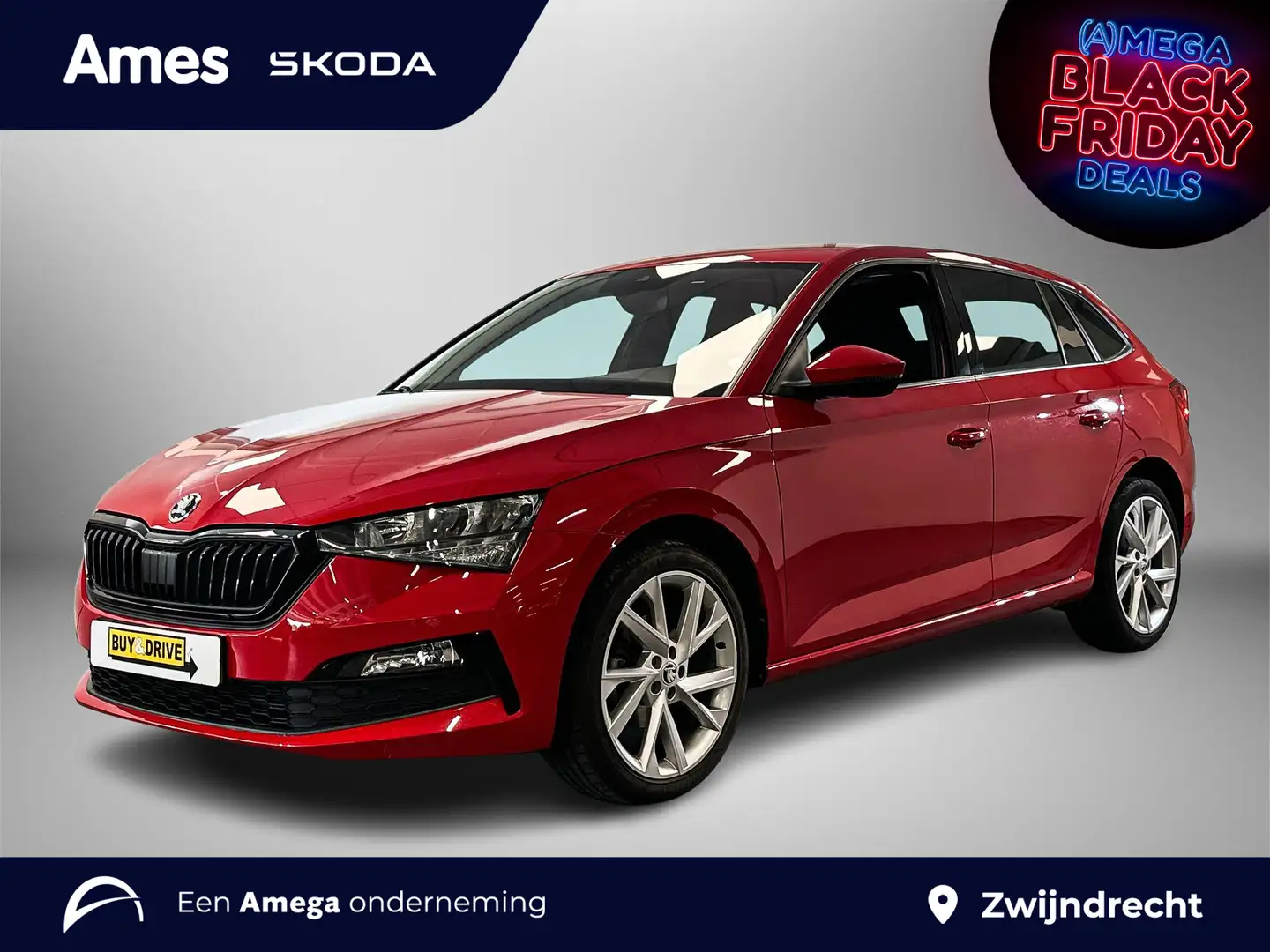 Skoda Scala 1.0 115pk TSI Sport Business Parkeersensoren achte Rouge - 1