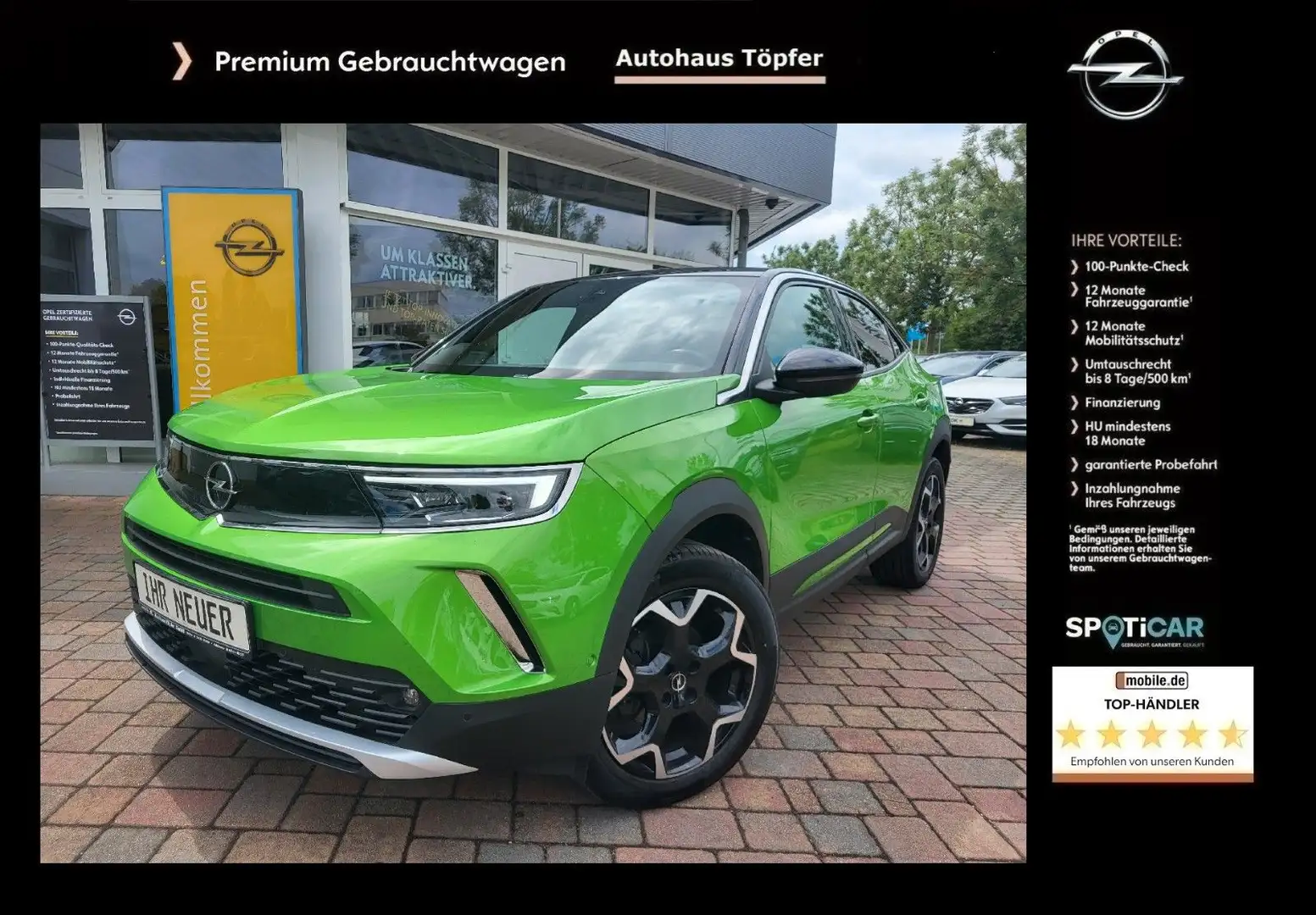 Opel Mokka "Ultimate" Massagesitz/Kamera/Navi/VollLED Groen - 1