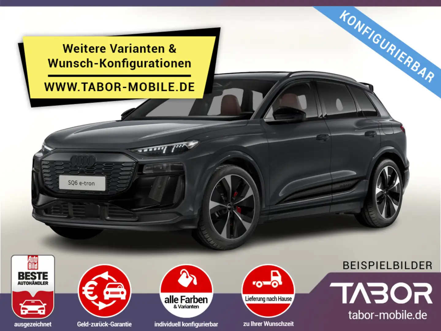Audi SQ6 e-tron 489 LED+ Nav Kam360 ACC PDC+ SHZ 20Z Gri - 1