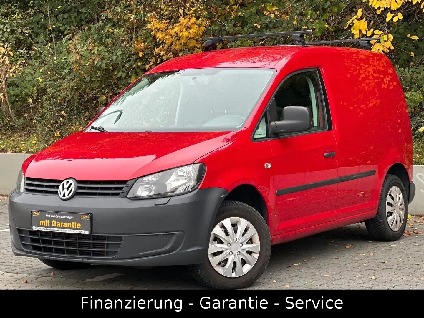 Volkswagen Caddy 1.6 TDI Kasten/1HAND/AHK/PDC/SORTIMO/SHZ Rot - 1