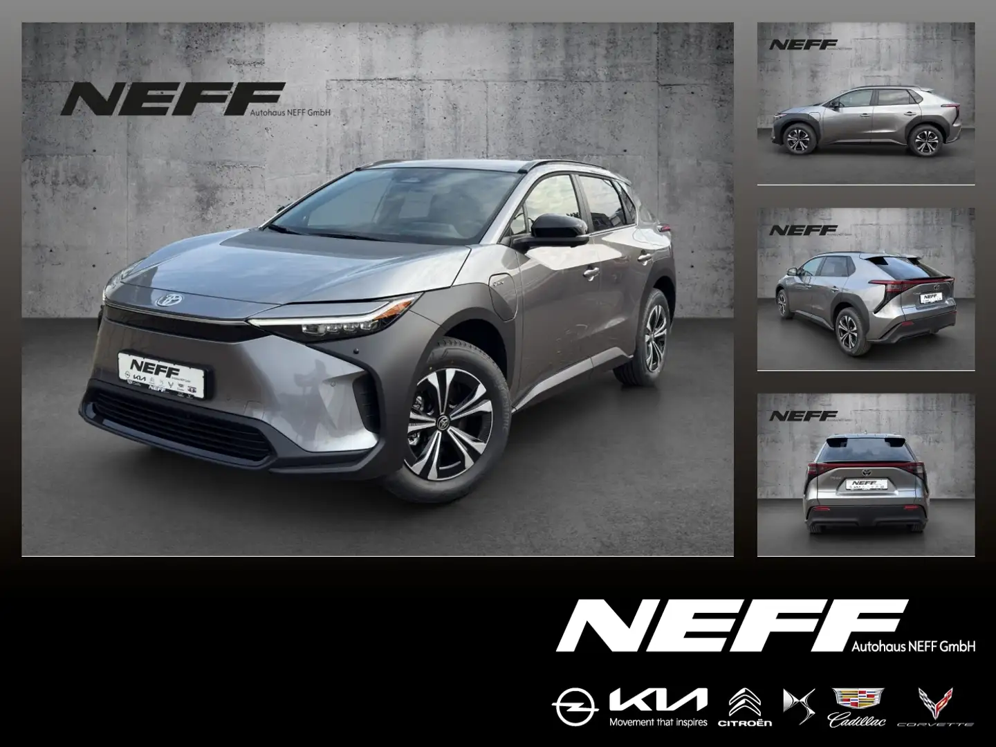 Toyota bZ4X FWD Team Deutschland LEASINGANGEBOT 259€mtl. Білий - 1