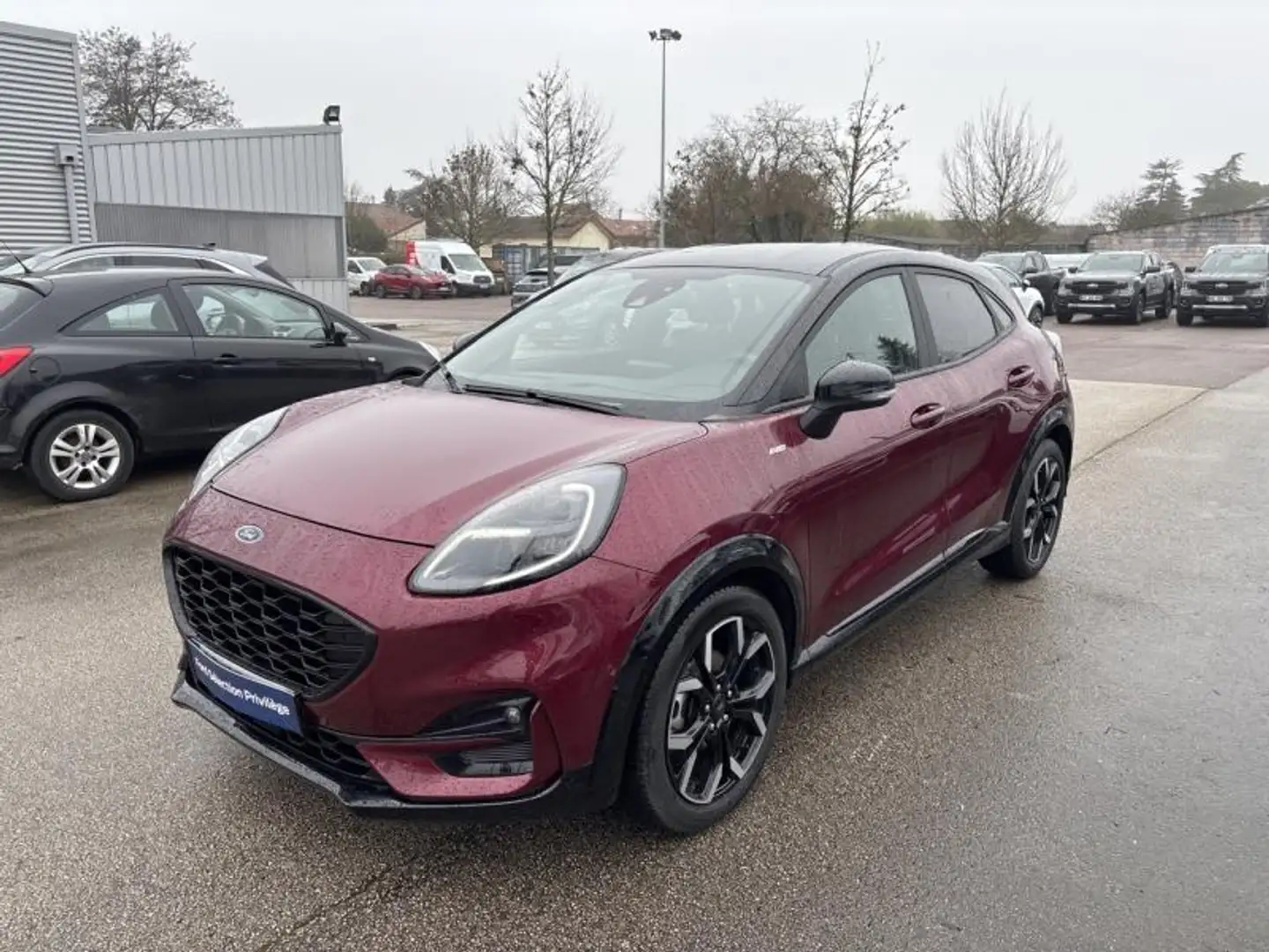 Ford Flex 1.0 Flexifuel 125ch S\u0026S mHEV ST-Line X Vivid Ruby Edition Rot - 1