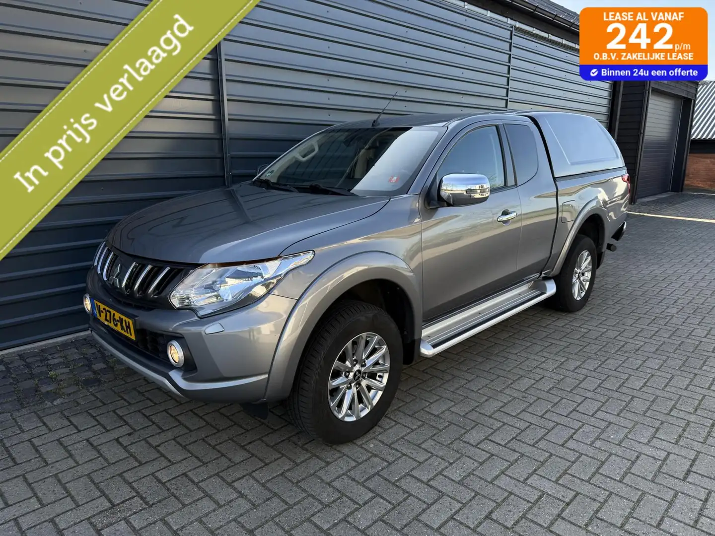 Mitsubishi L200 4x4 2.4 DI-D Club Cab Intense 3000kg Trekhaakgewic Grijs - 1