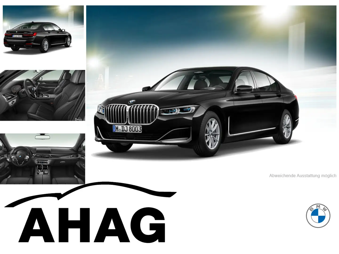 BMW 730 d xDrive AHK Sitzbel ACC GSD H/K Laser Standh Schwarz - 1