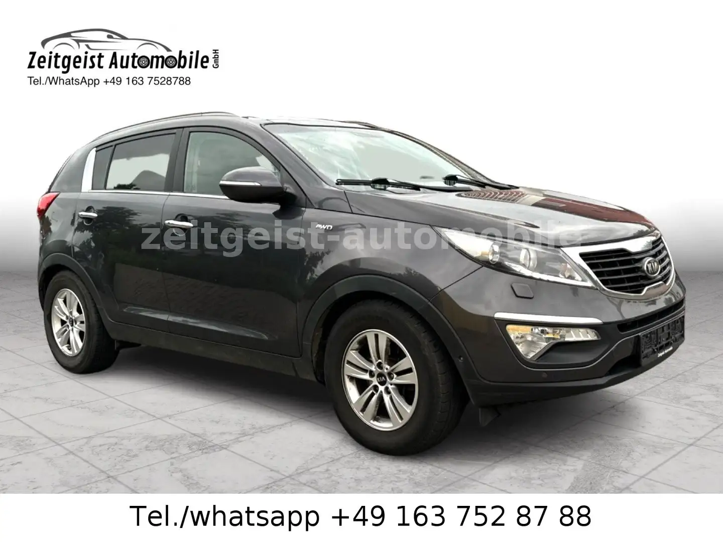 Kia Sportage 4WD*PAN-D*LEDER*XEN*TÜV&SERVICE NEU* Grijs - 1