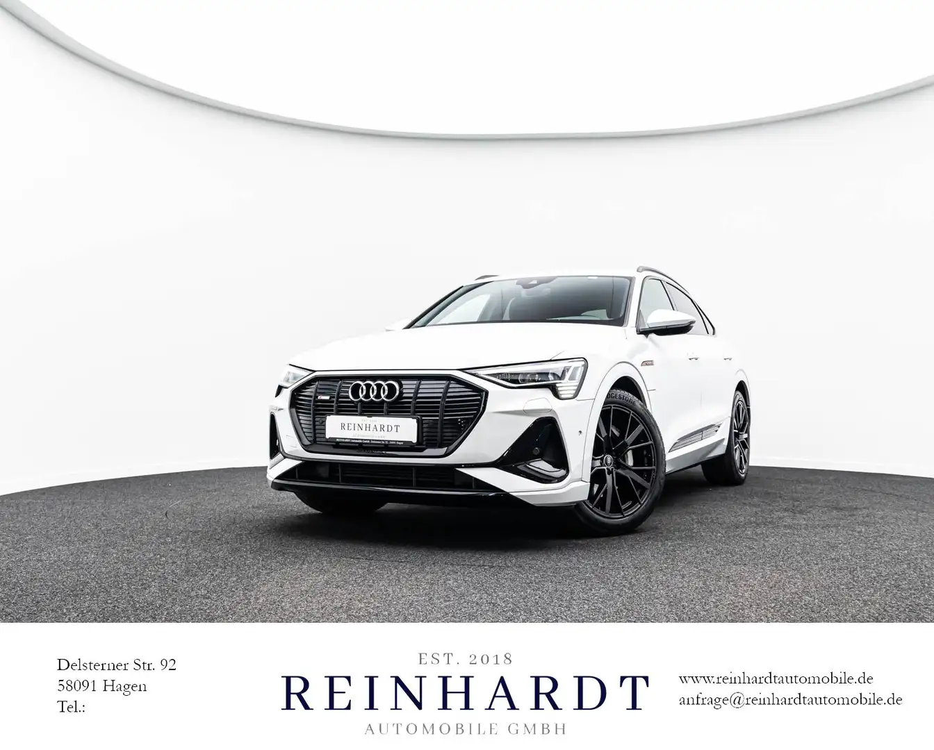 Audi e-tron SPORTBACK 55 S LINE BLACK 21Z./MATRIX/SHZ Blanc - 1