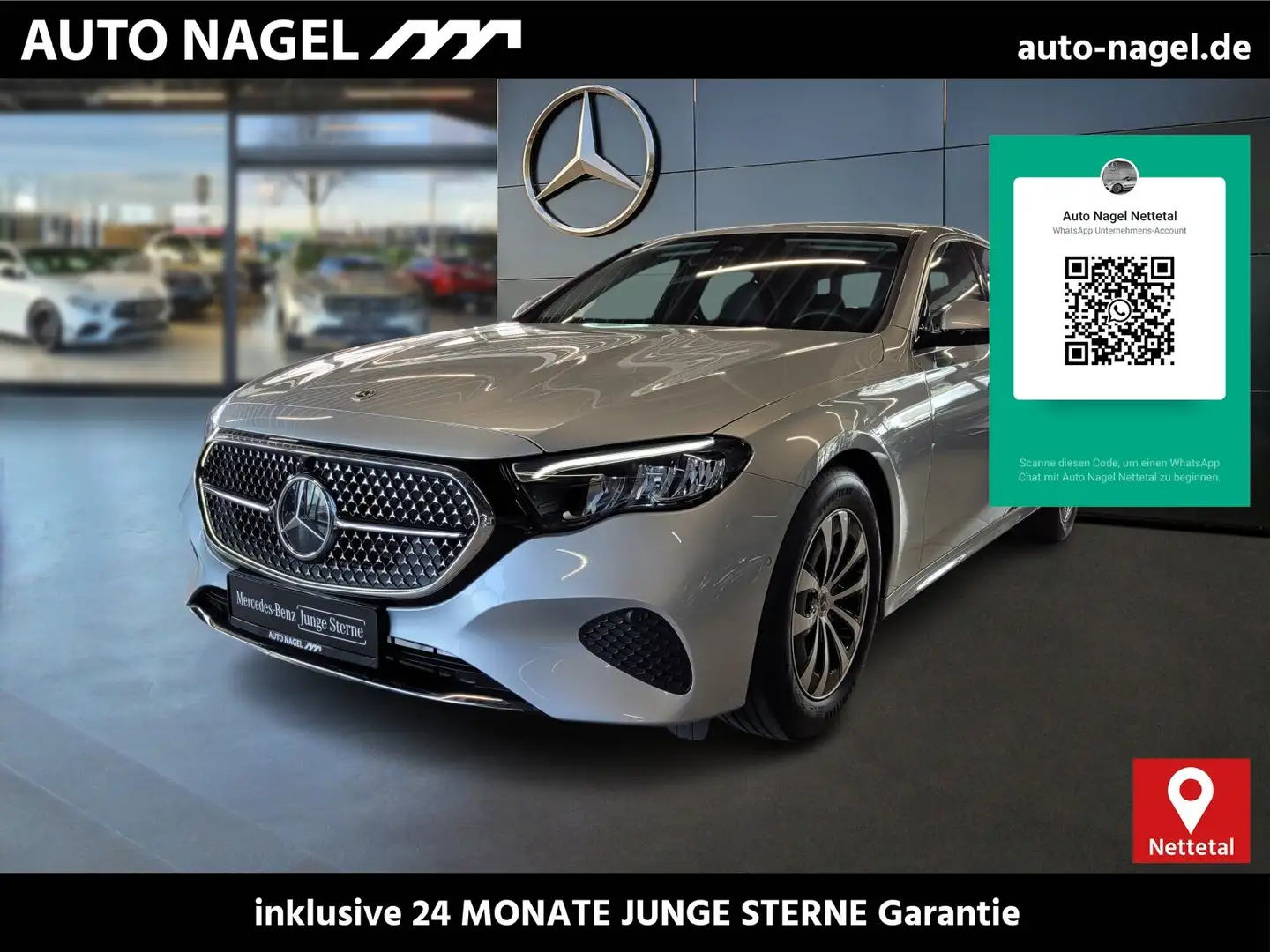 Mercedes-Benz E 220 E 220 d Avantgarde Neues Modell+Kamera+Premium+ Silber - 1