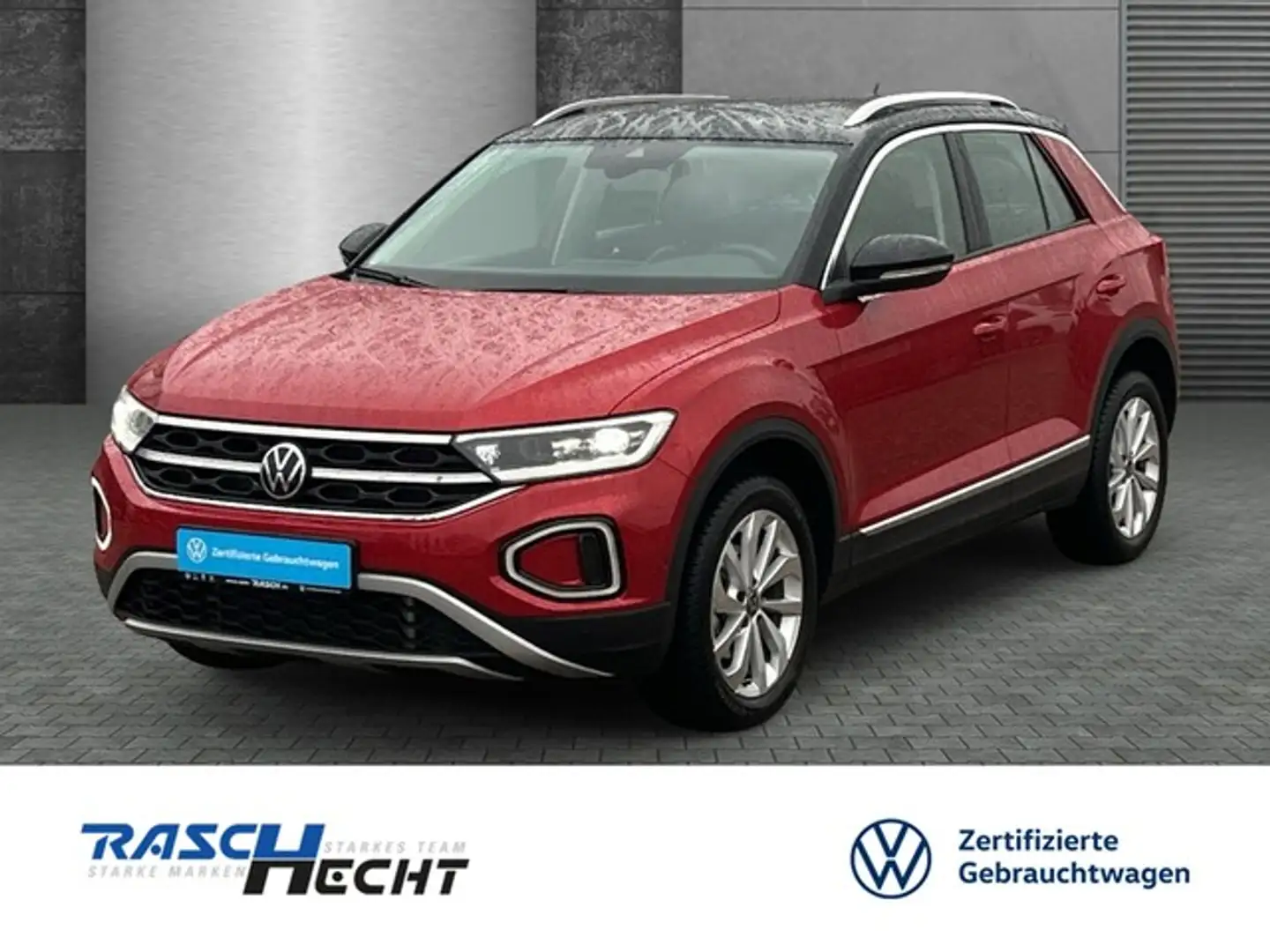 Volkswagen T-Roc Style 1.5 TSI DSG*LED*NAVI*SHZ*STANDHZG* Rot - 1