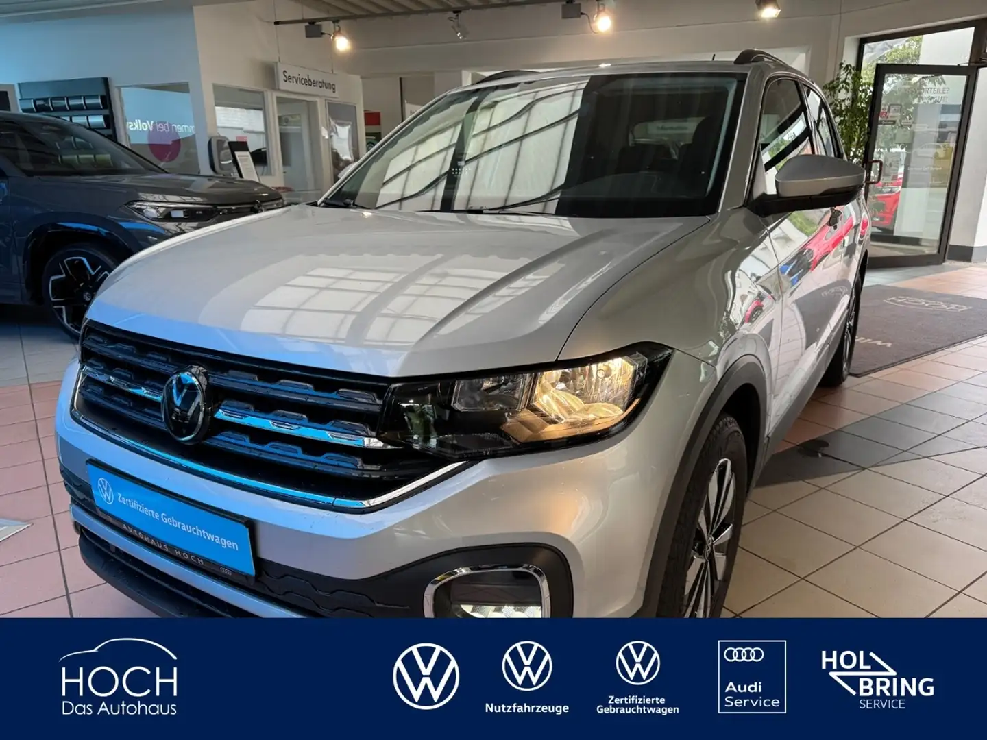 Volkswagen T-Cross 1.0 TSI Move +ACC+Navigation Lane Assist Silber - 1