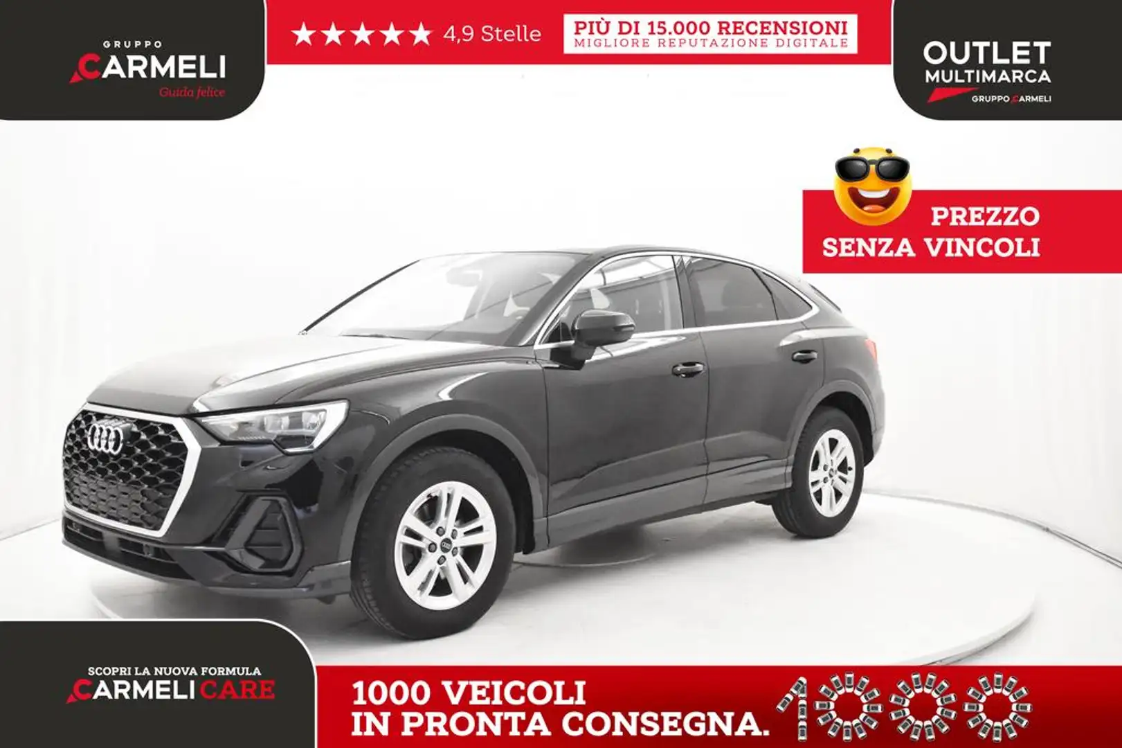 Audi Q3 Spb 35 Bz Cerchi 17,Acc,Led,Keyless,Aziendale Schwarz - 1