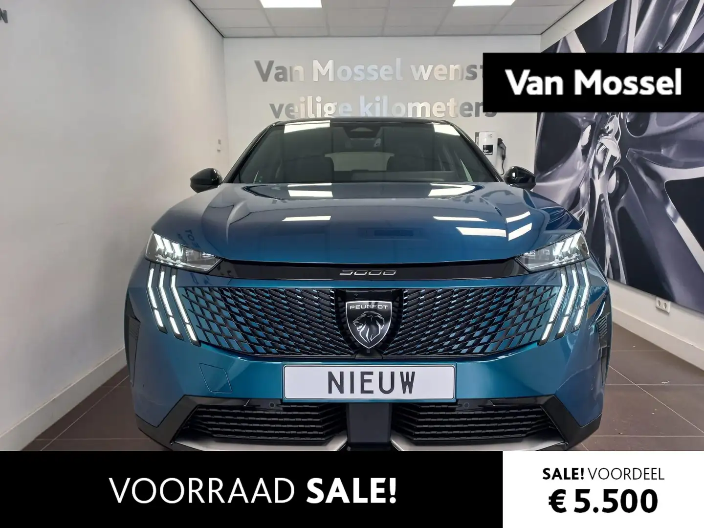 Peugeot 3008 e-3008 GT 73 kWh - ALCANTARA - WARMTEPOMP - 360 CA Blauw - 1