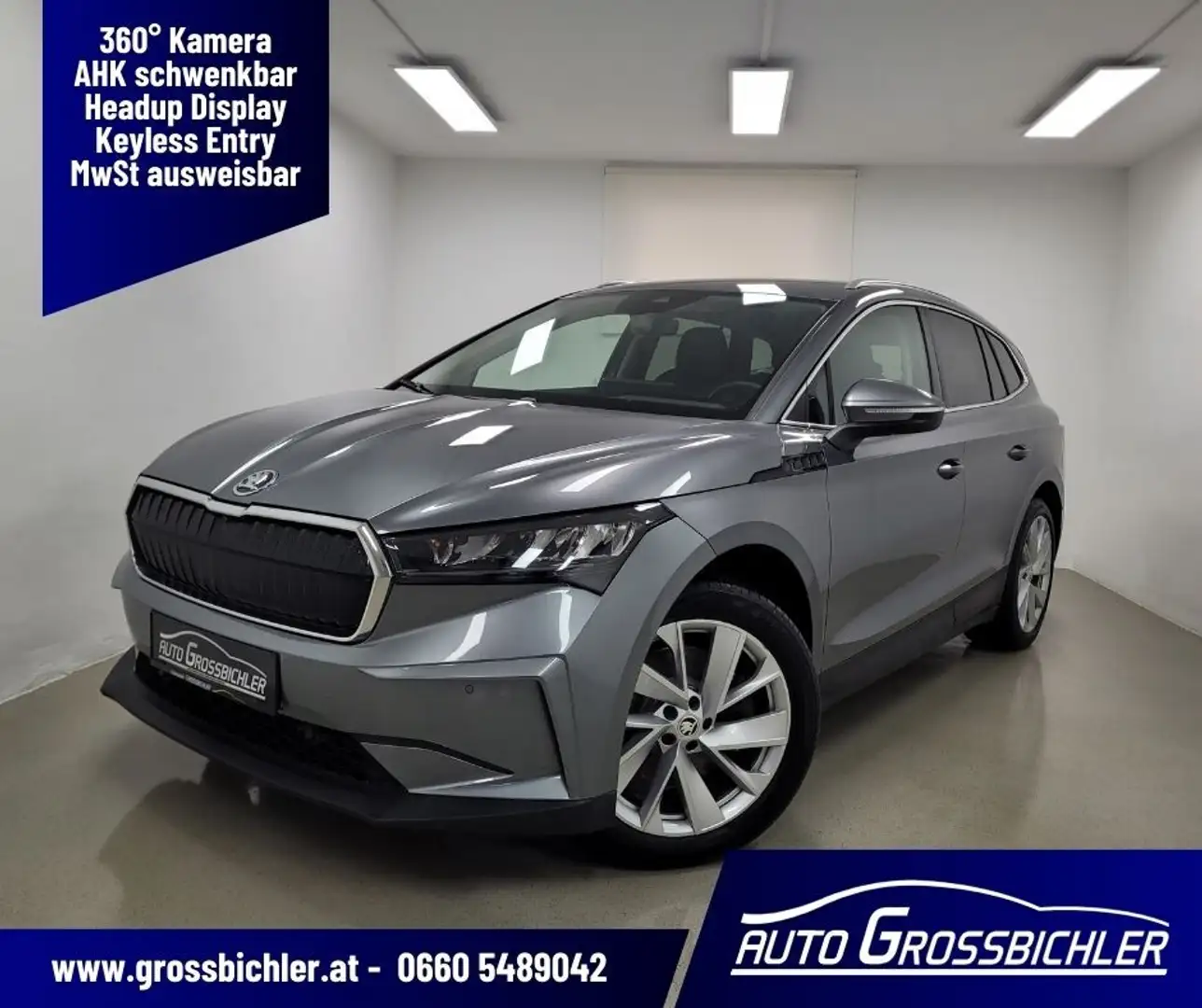 Skoda Enyaq iV 80 82kWh AHk schwenkbar, Headup-Display, 5J.... Grau - 1