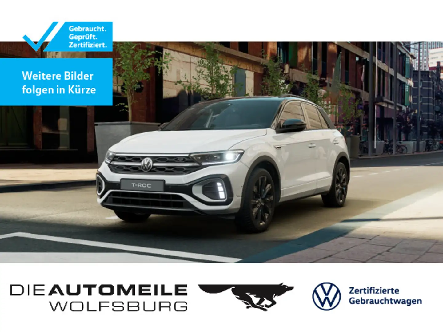 Volkswagen T-Roc 1.0 TSI R-Line LED+/AHK/Pano Weiß - 1