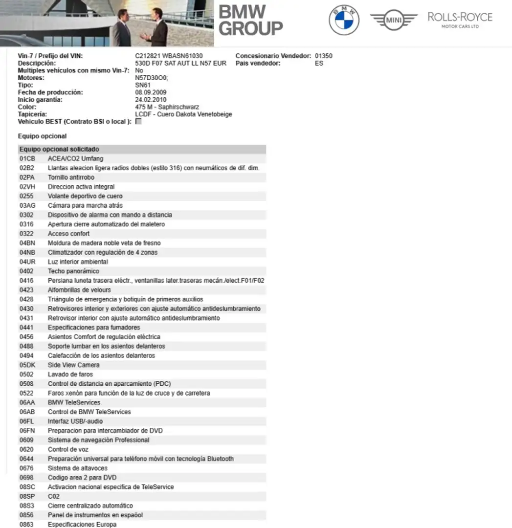 BMW 530 530dA Gran Turismo Negro - 2