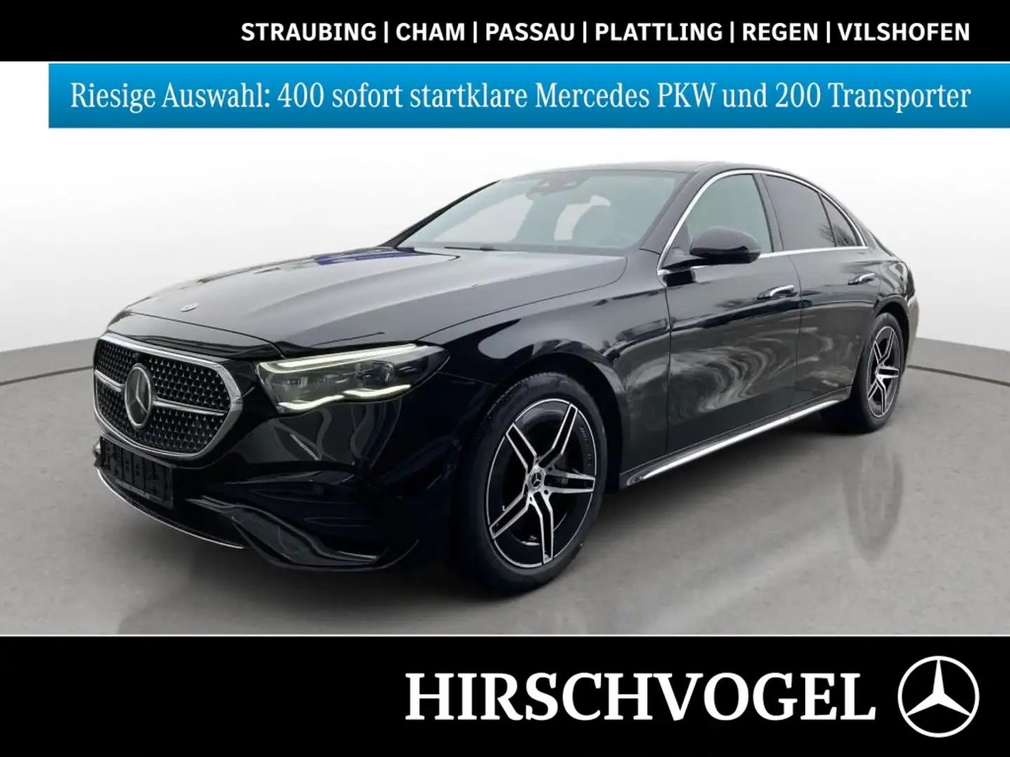 Mercedes-Benz E 220 d 4M EDITION AMG-Line+Pano+AHK+DISTR+360°K Schwarz - 1