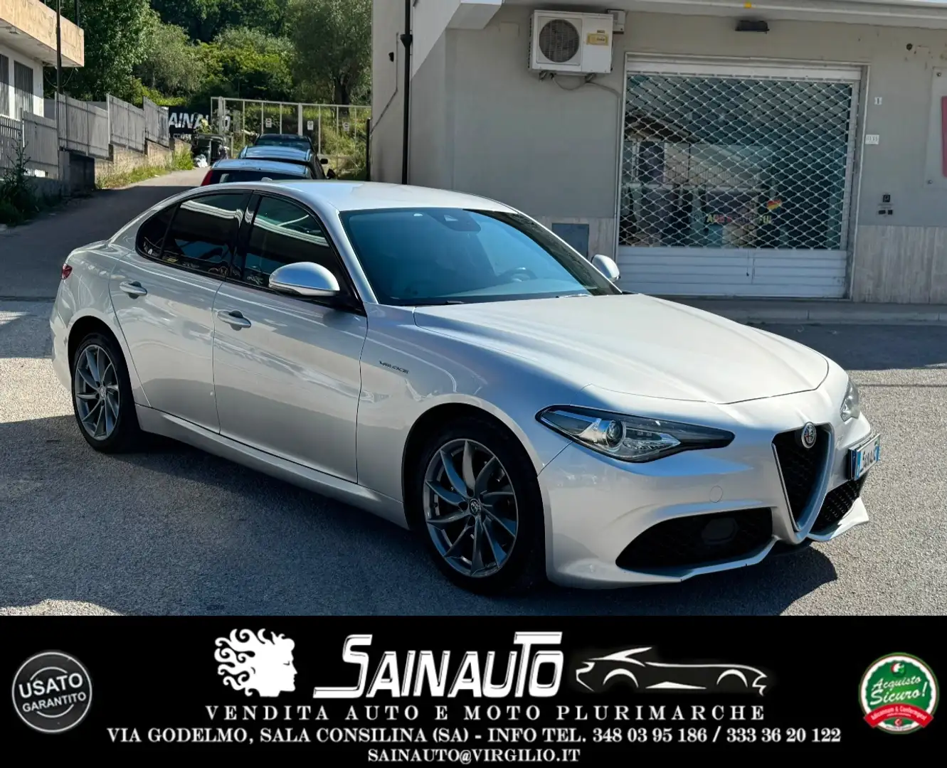 Alfa Romeo Giulia Alfa Romeo Giulia 2.2 Td 210 CV AWD Q4 Veloce Argento - 1