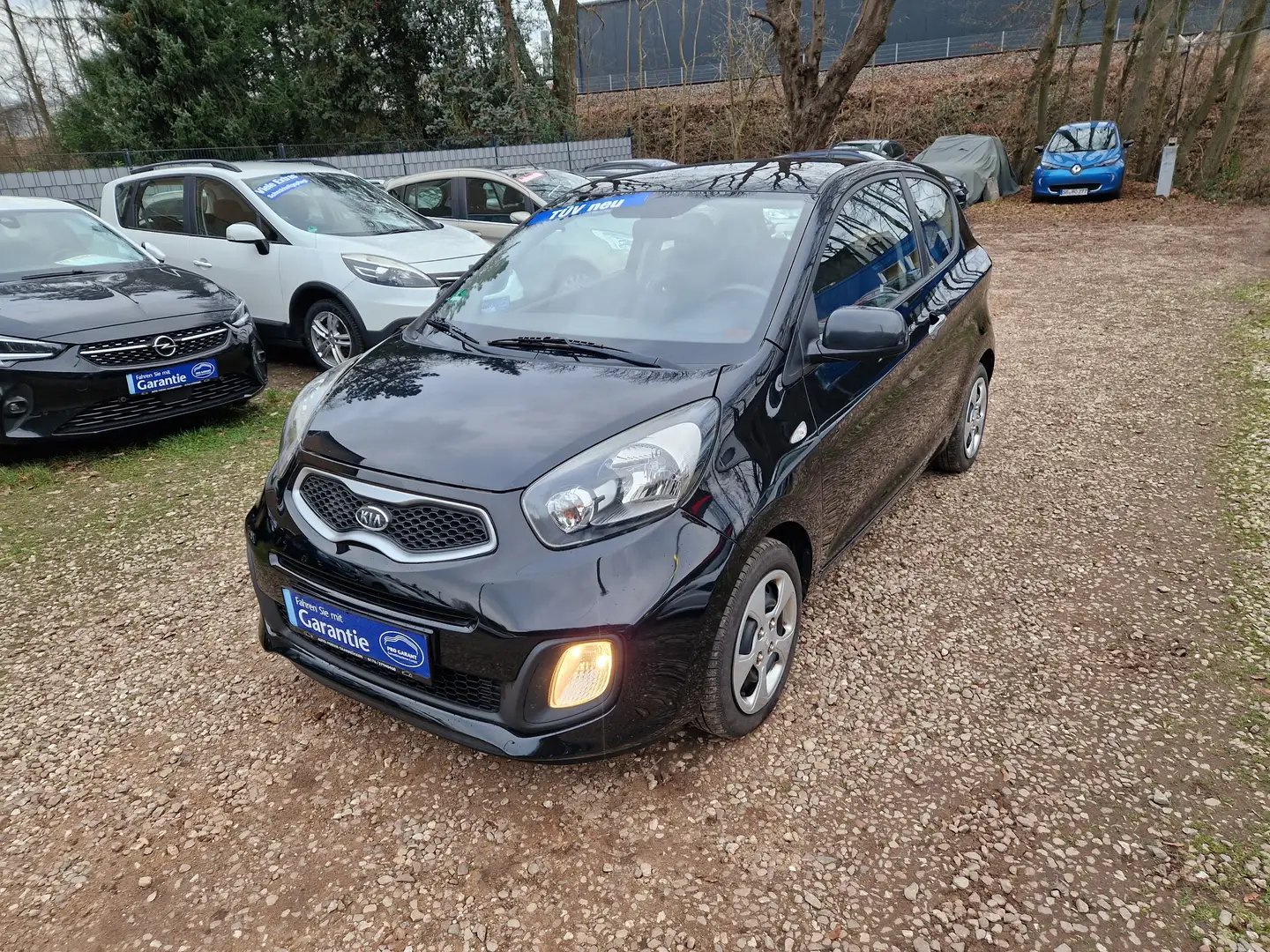 Kia Picanto 1.0 Klima 94Tkm Scheckh 2Hnd TÜV+Inspektion NEU Schwarz - 1