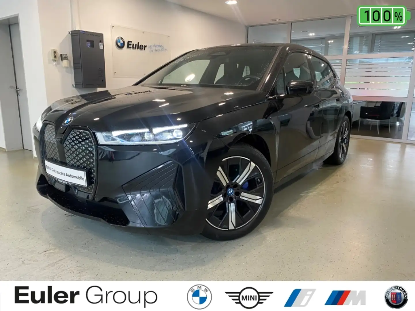 BMW iX xDrive50 Sport AHK Laser Navi H&K Pano 360 Schwarz - 1