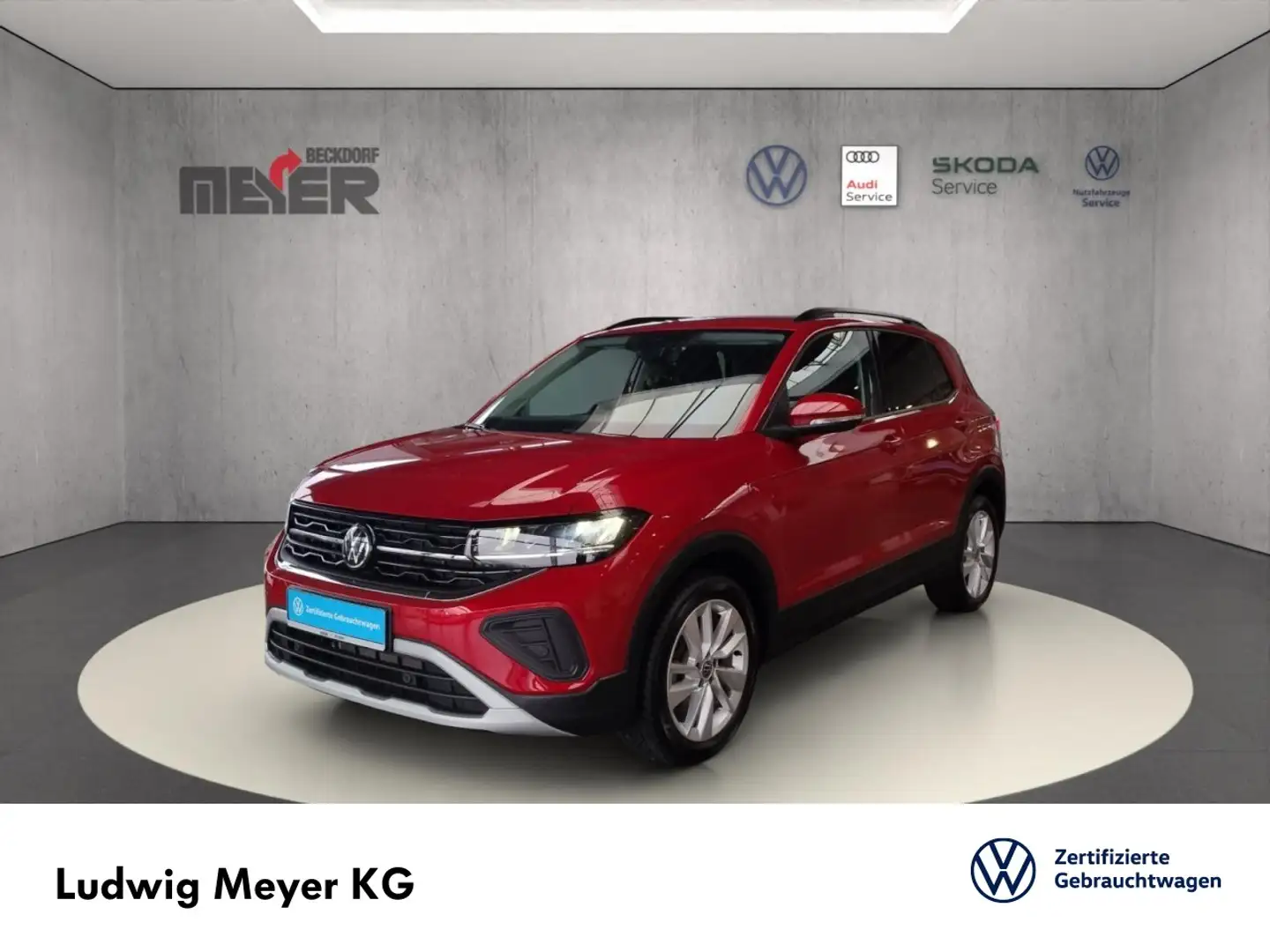 Volkswagen T-Cross Life 1.0 TSI DSG Klima Navi Rückfahrkamera Rot - 1