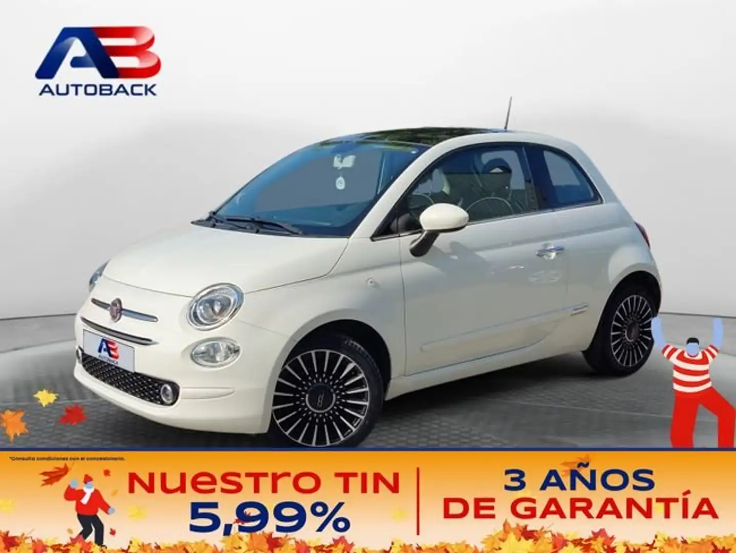 Fiat 500 1.2 Lounge Blanco - 1