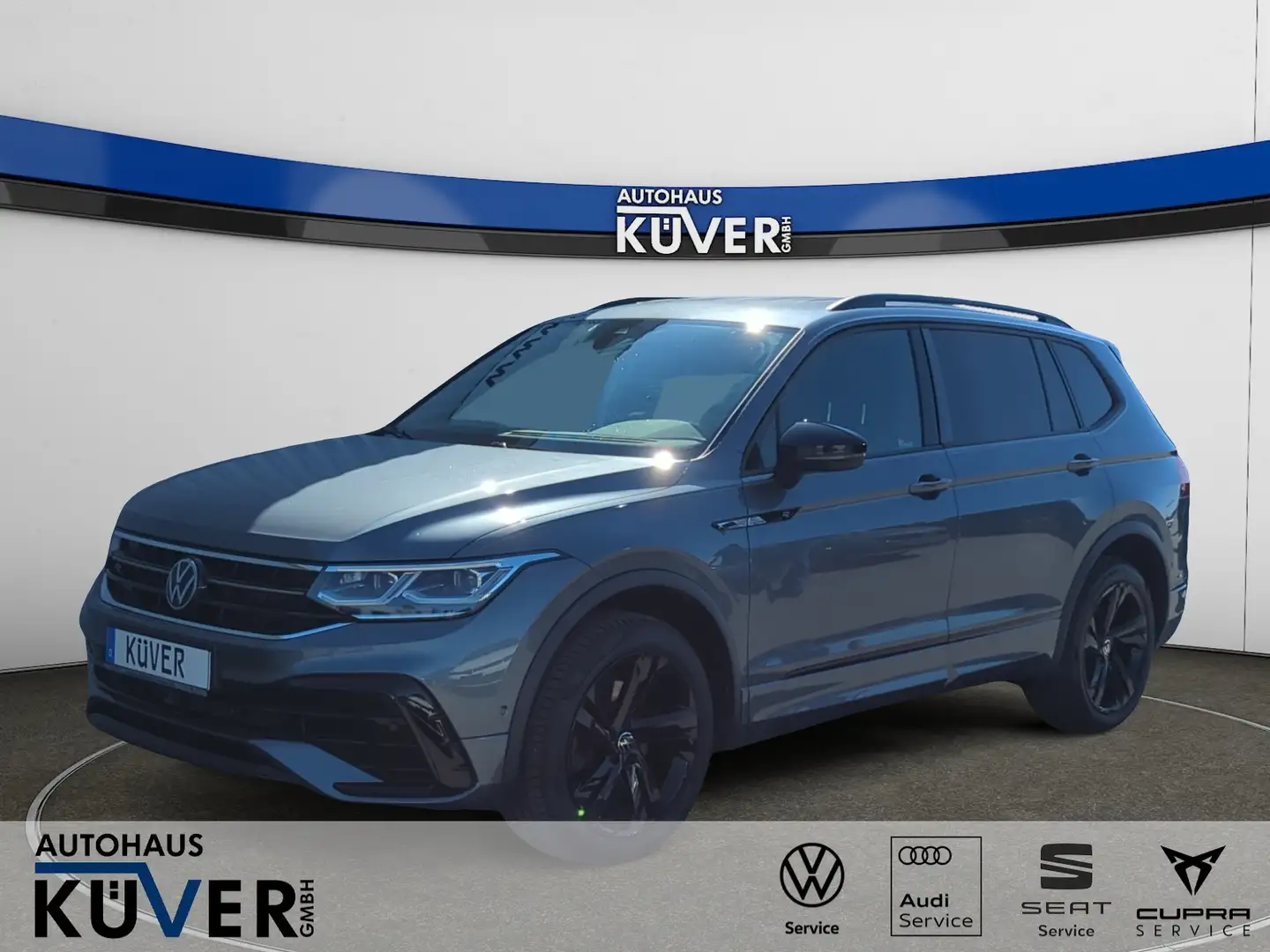 Volkswagen Tiguan Allspace R-Line 2,0 TDI DSG 4M+Navi+AHK Grau - 1