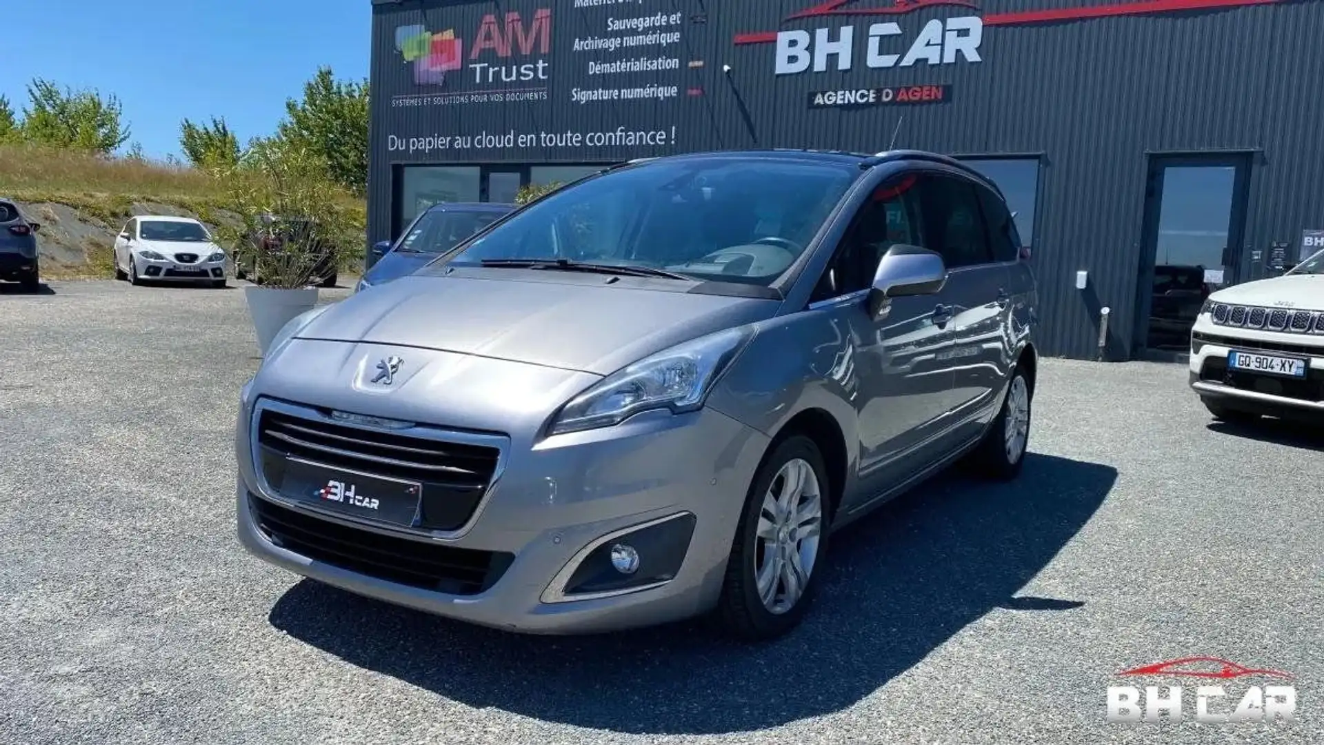 Peugeot 5008 GENERATION-I 2.0 BLUEHDI 150 ALLURE START-STOP Gris - 1