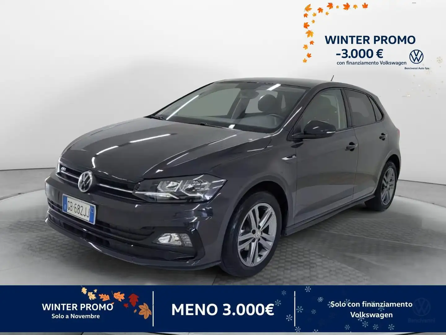 Volkswagen Polo 6ª serie 1.0 EVO 80 CV 5p. Sport BlueMotion Techn Gris - 1