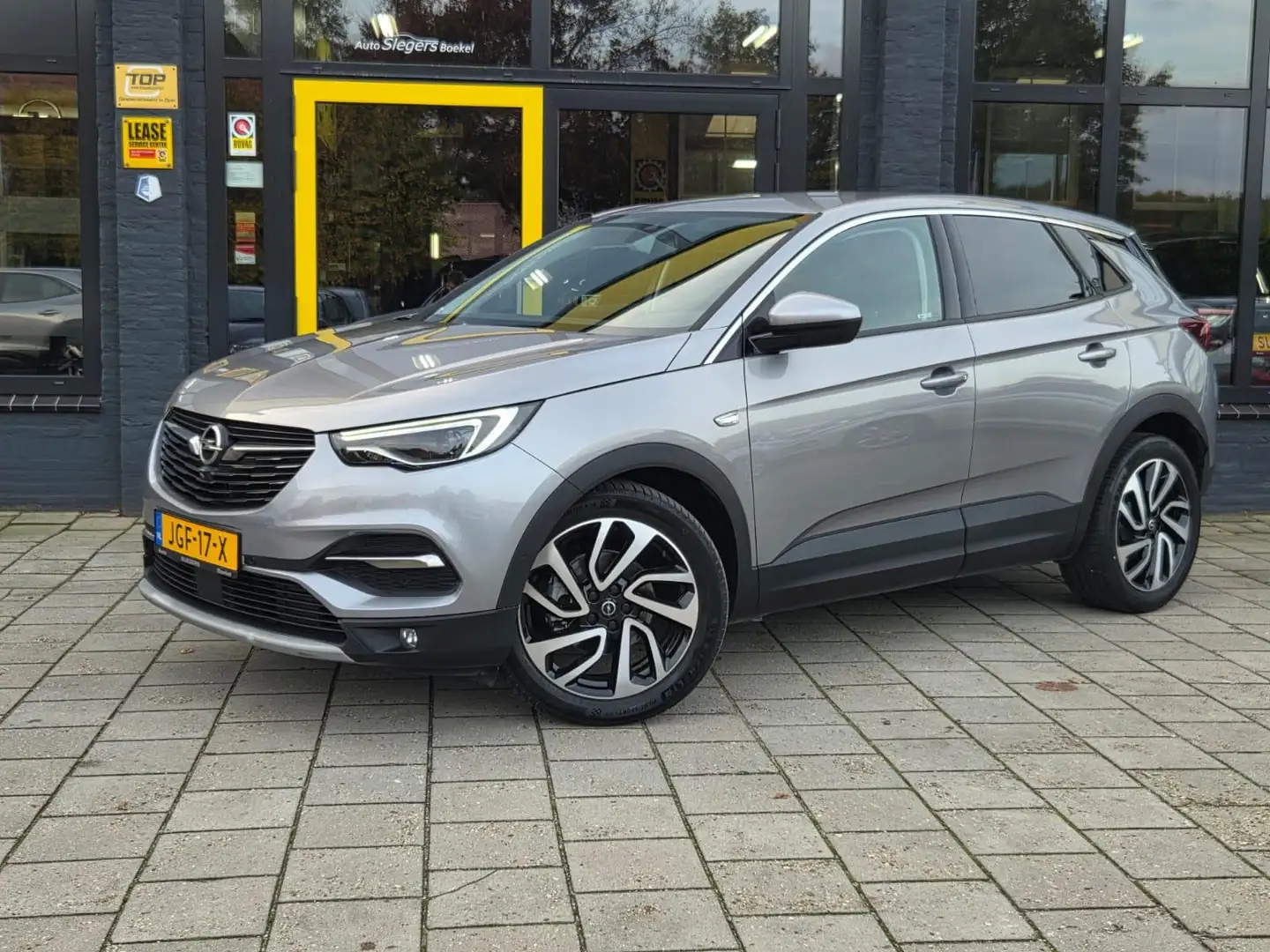 Opel Grandland X 1.2 Turbo Ultimate Automaat | Cam V + A | Parksens Gris - 1