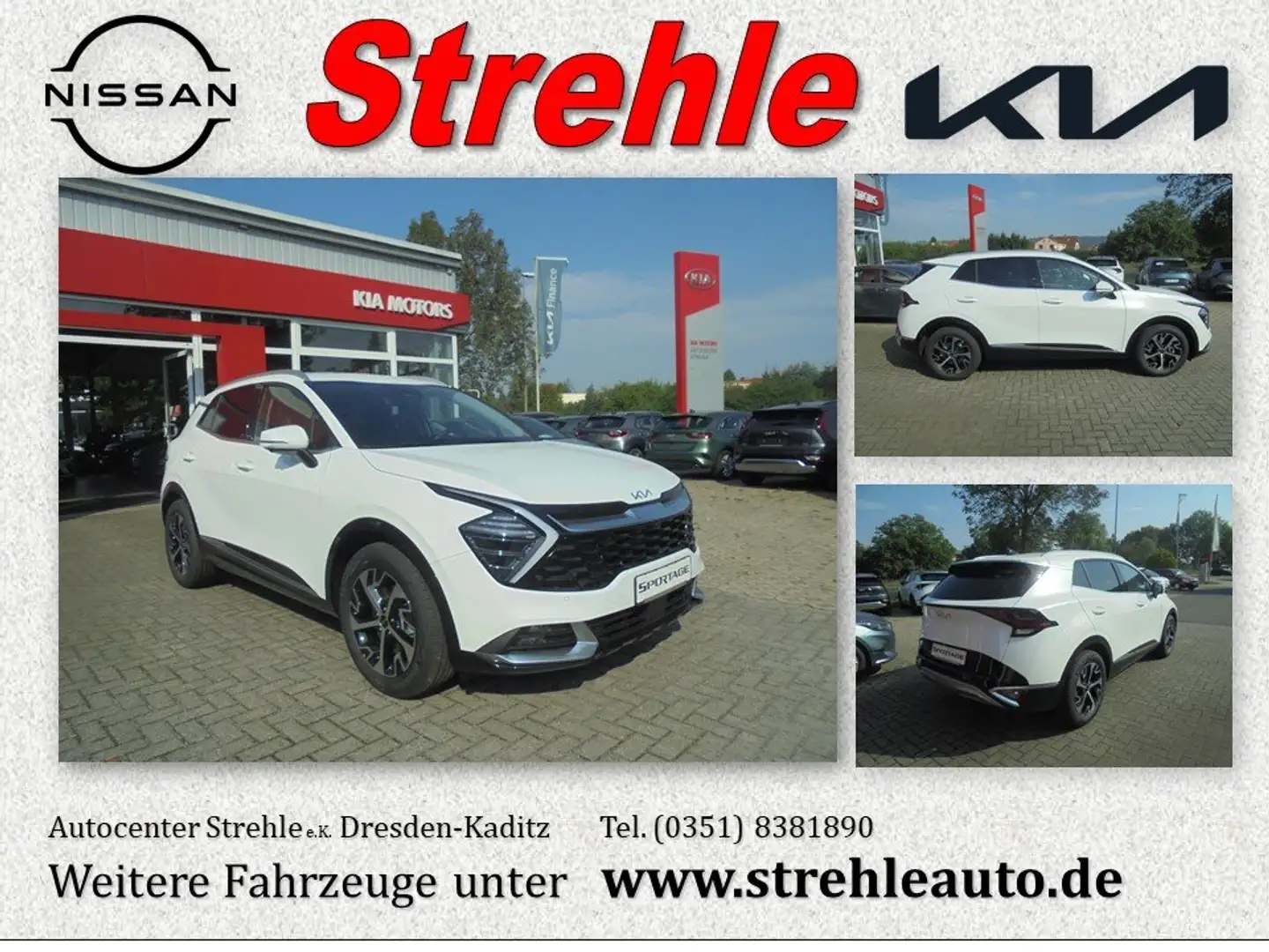 Kia Sportage Spirit 1.6T-GDI 48V Drive 2WD DCT AHK Weiß - 1