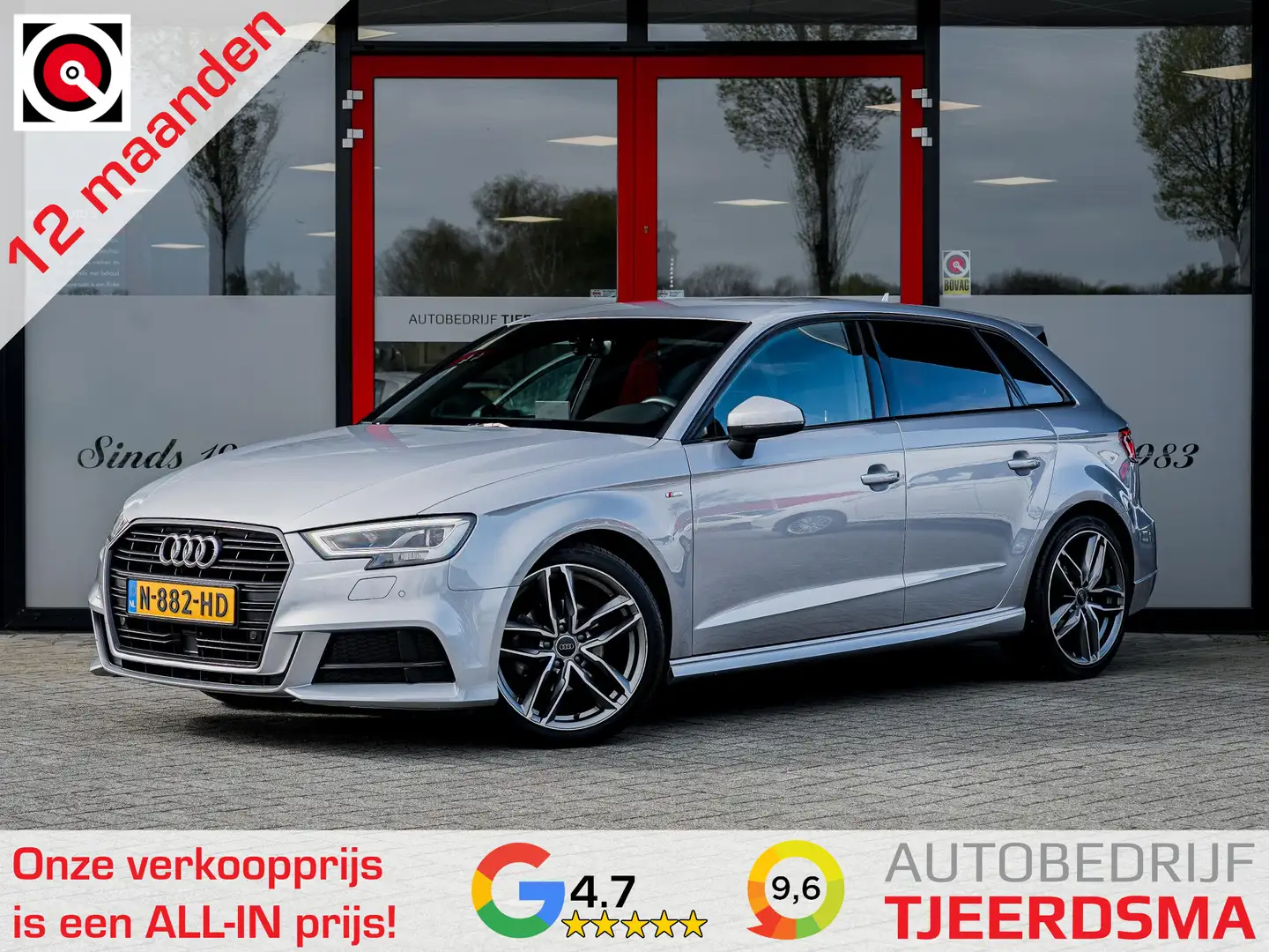 Audi A3 Sportback 1.0 TFSI Sport Pro S Line | Navigatie | Grijs - 1
