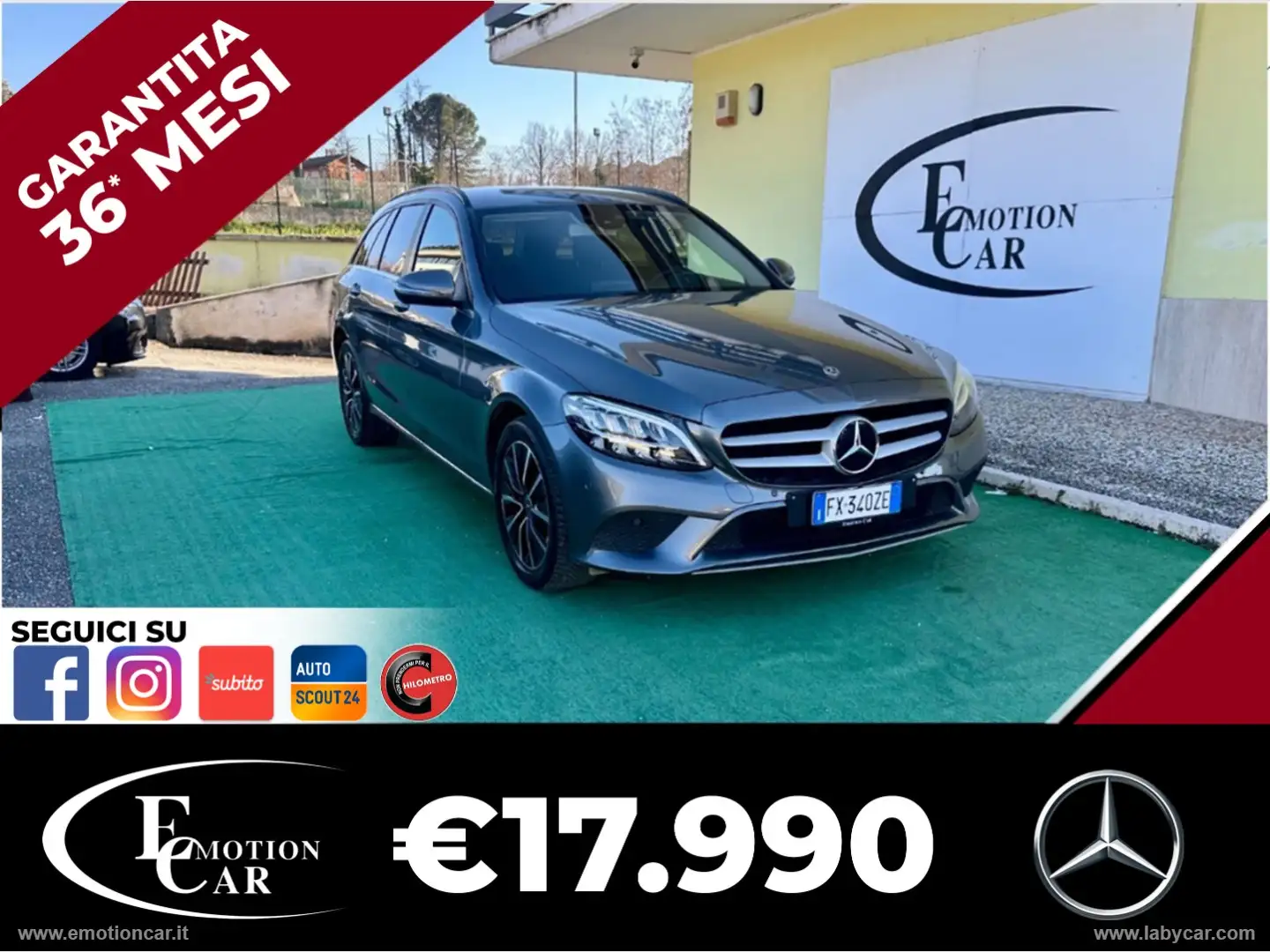 Mercedes-Benz C 200 C 200 d S.W. Auto Premium - 2019 Gris - 1