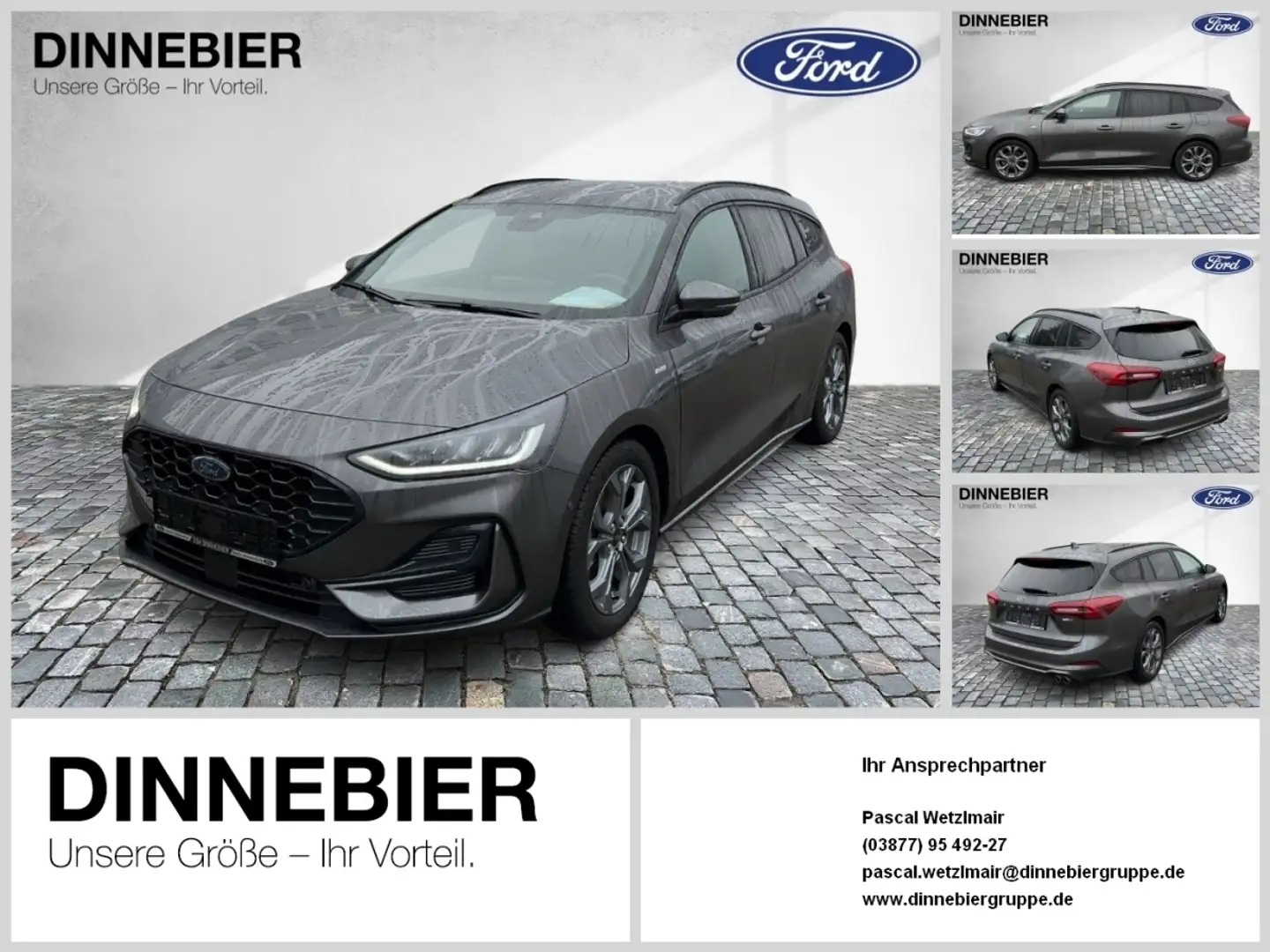 Ford Focus ST-LINE X 1.0 125 PS HUD/NAVI/SHZ/CARPLAY Grijs - 1