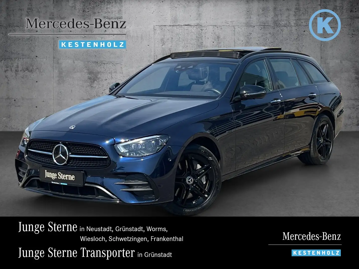 Mercedes-Benz E 300 E 300 de 4M T AMG+NIGHT+PANO+DISTRO+BURM+360+HUD Azul - 1