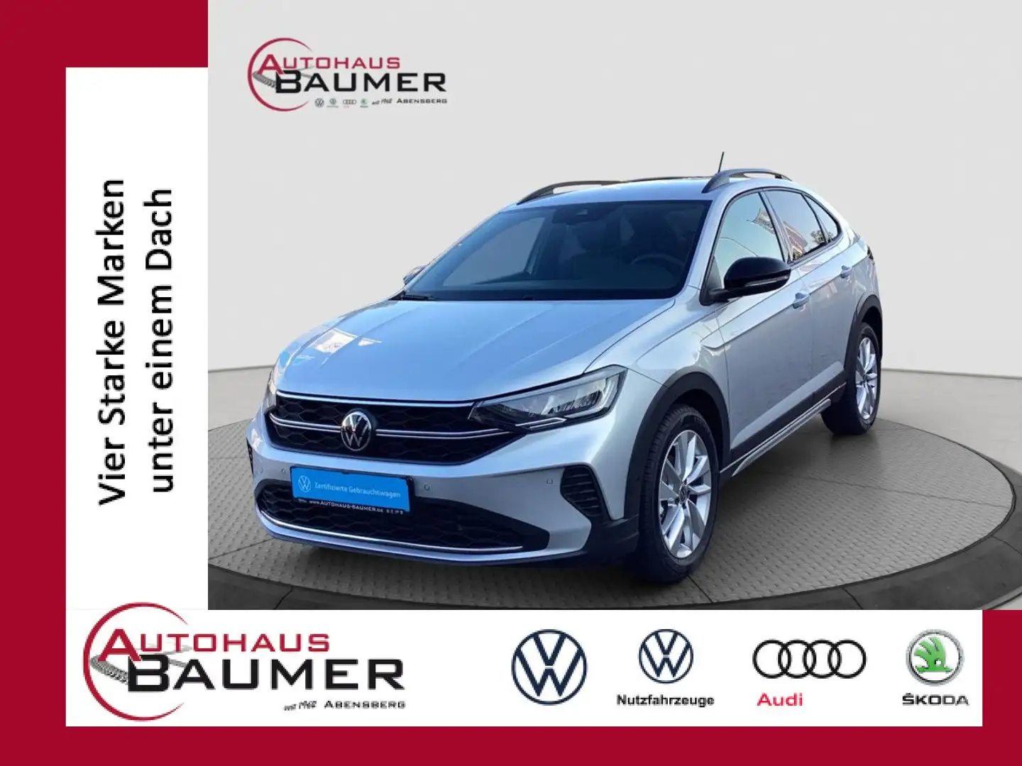 Volkswagen Taigo 1.5 TSI DSG GOAL Navi AHK Kamera Bluetooth Silber - 1
