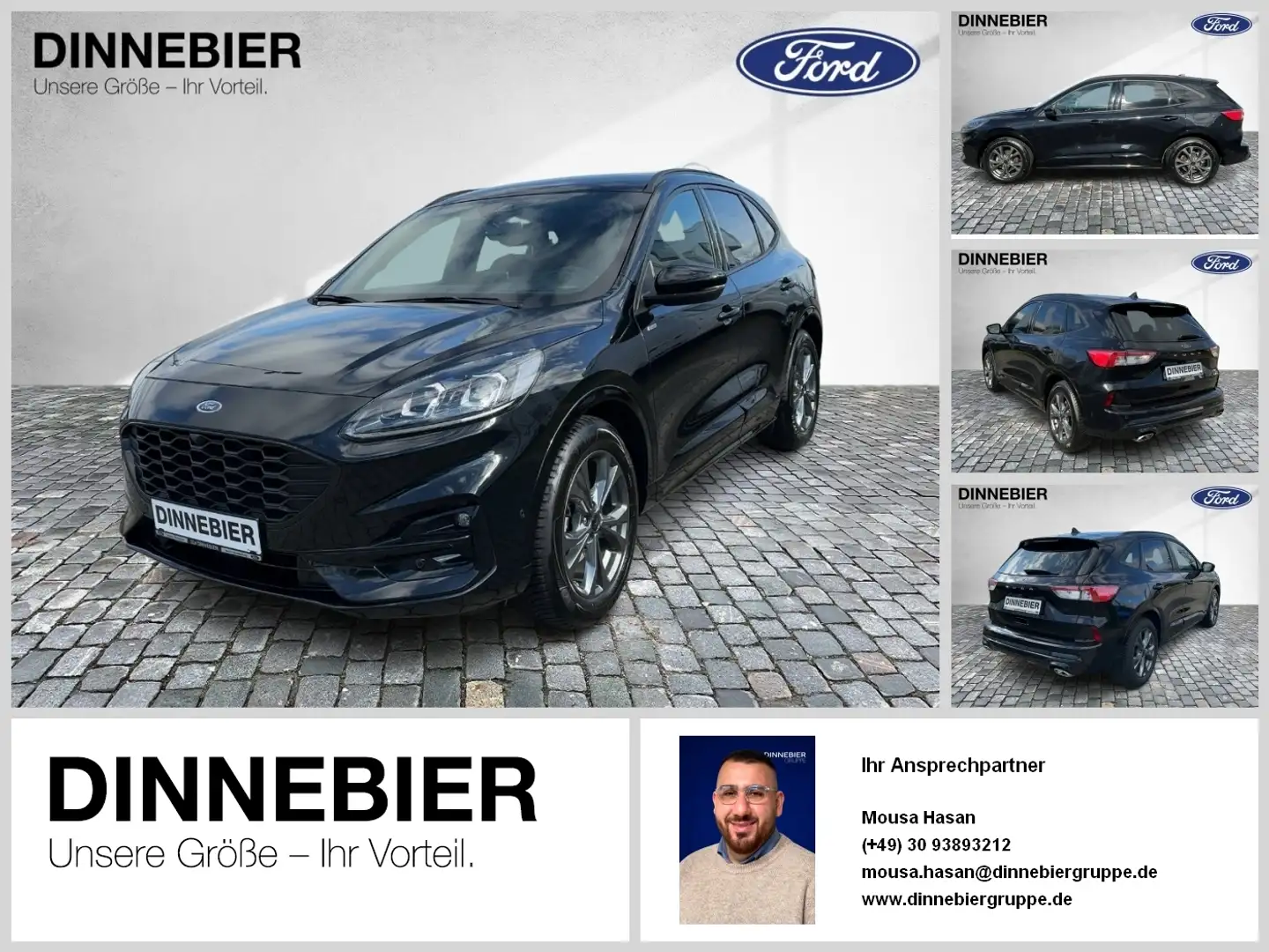 Ford Kuga ST-Line X LED+AHK+Glasdach+Kamera+SHZ Schwarz - 1