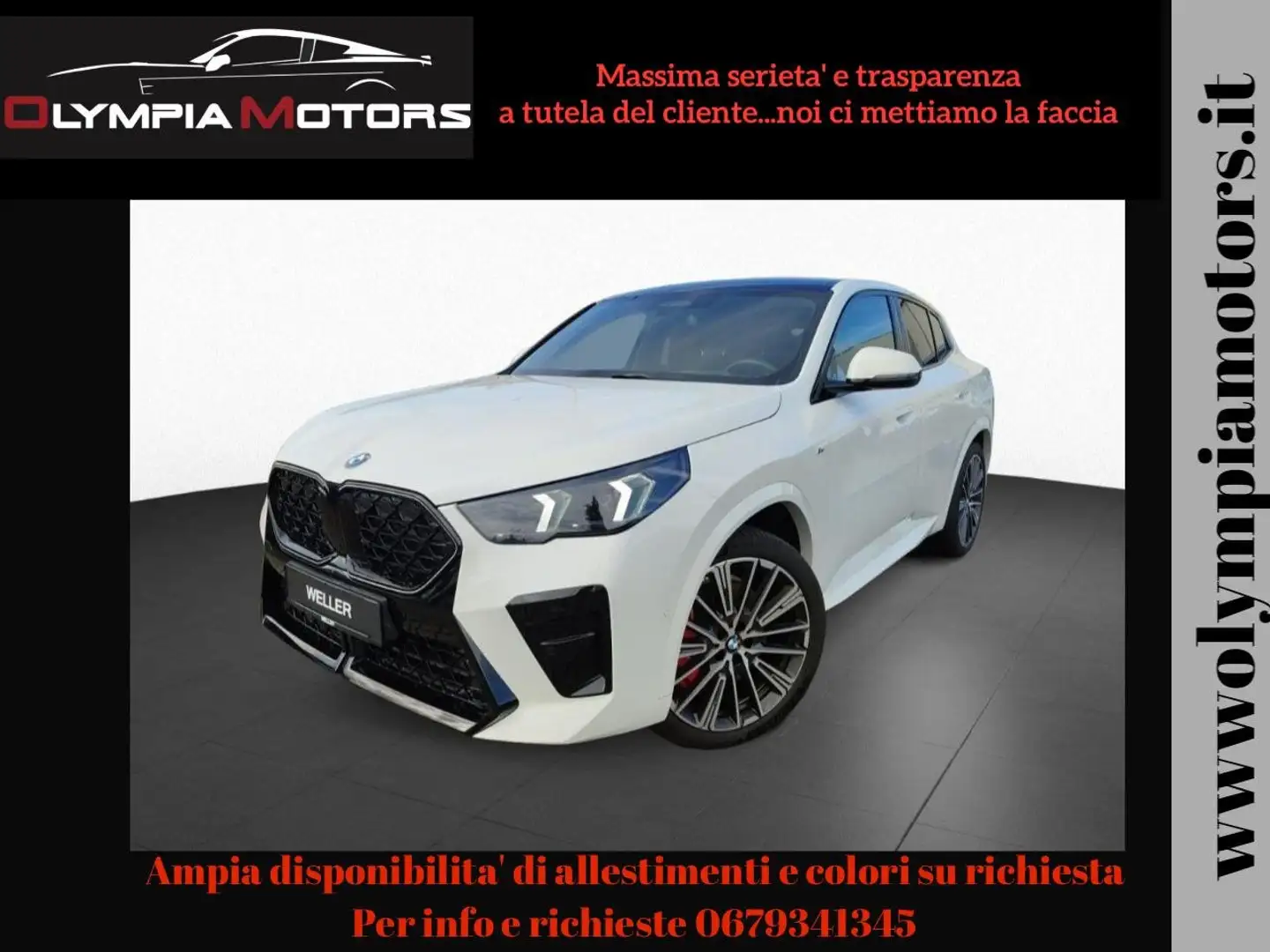 BMW X2 SDRIVE 20 I M SPORT PRO PANORAMA KAMERA 360 LASER Bianco - 1
