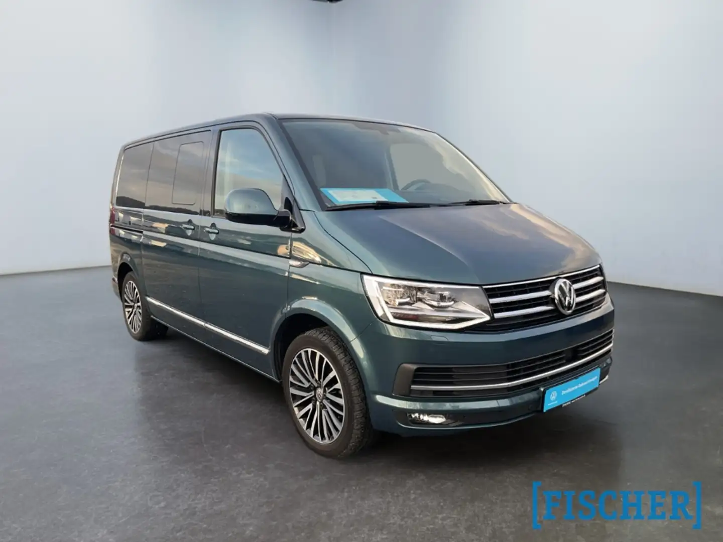 Volkswagen T6 Multivan 2.0TDI DSG Highline kurz KR LED AHK STHZ Navi Rear Grün - 2