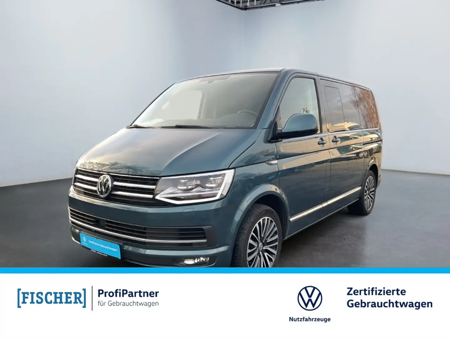 Volkswagen T6 Multivan 2.0TDI DSG Highline kurz KR LED AHK STHZ Navi Rear Grün - 1