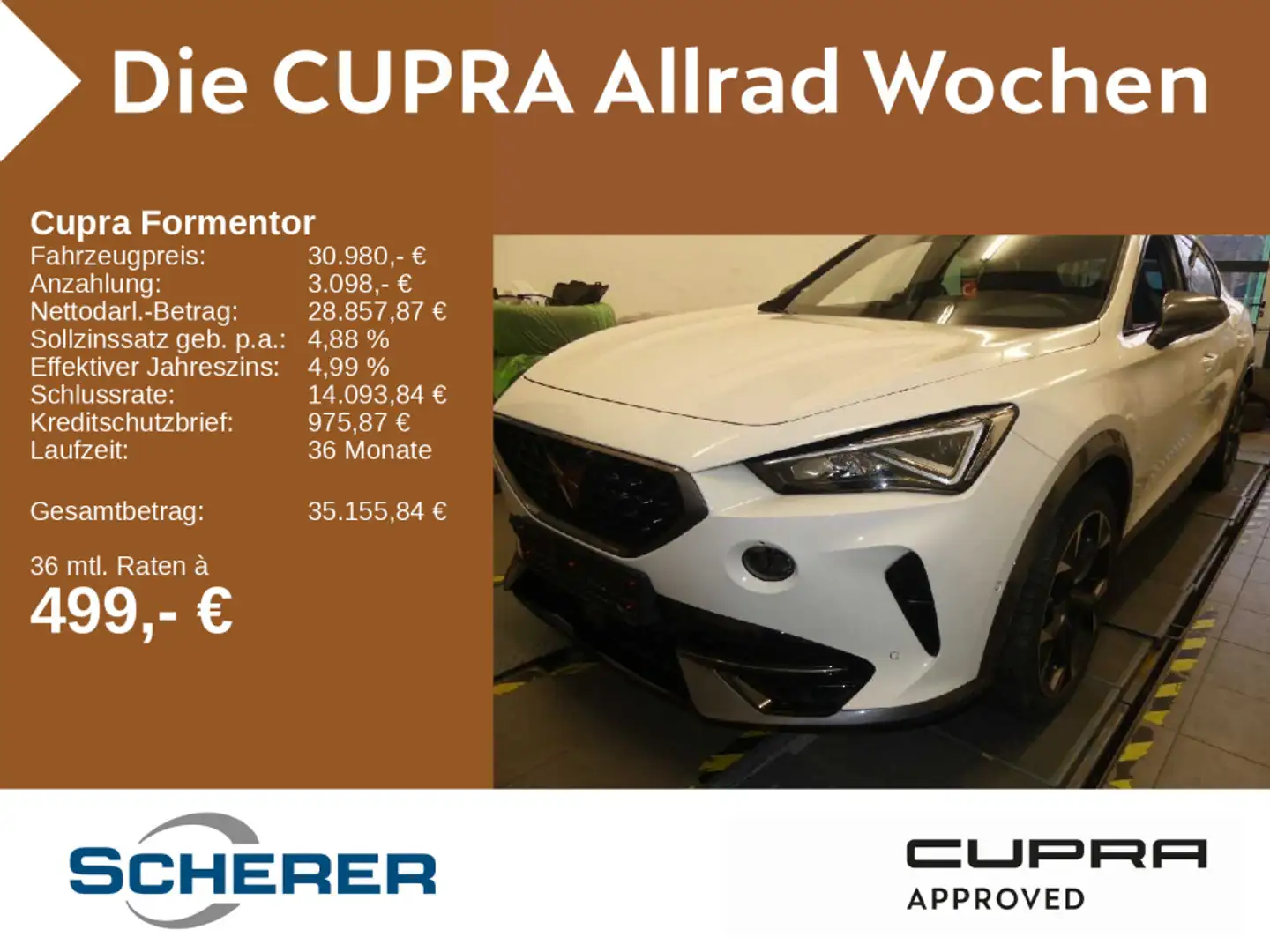 CUPRA Formentor VZ 2.0 TSI 4Drive Navi, DCC, Kessy, Wi Weiß - 1