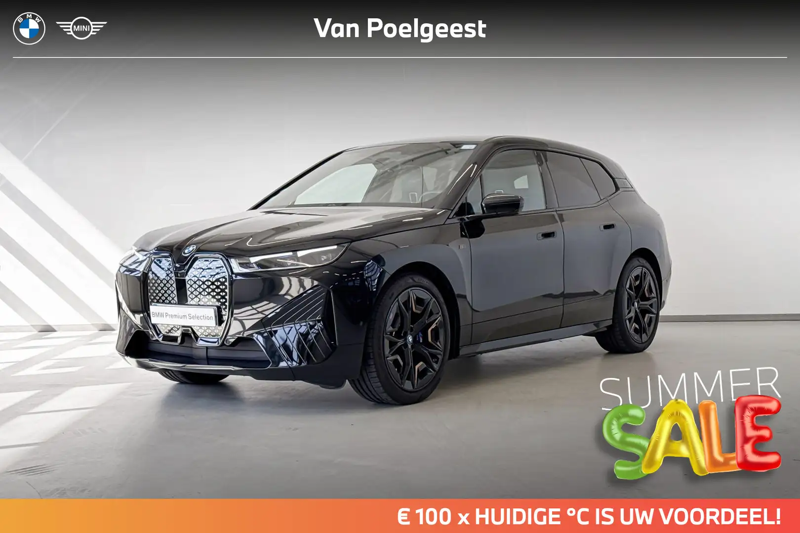 BMW iX M60 High Executive | Summer Sale 100 Zwart - 1