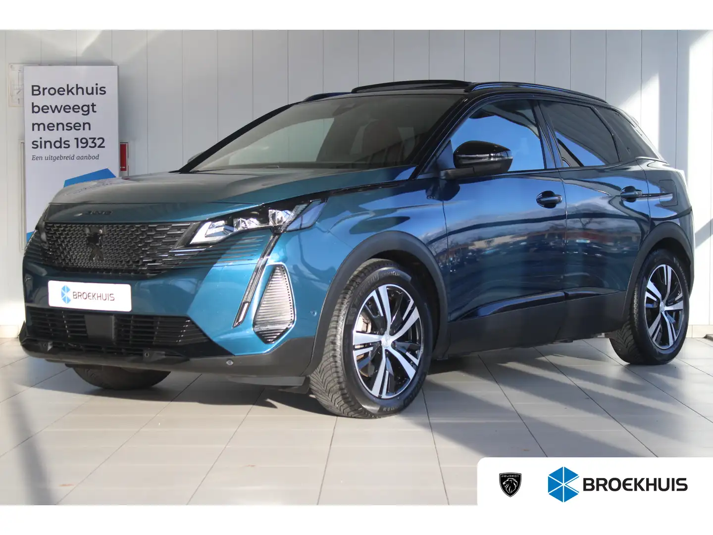 Peugeot 3008 1.6 HYbrid 225 GT | LUXE UITVOERING | SCHUIFDAK | Blauw - 1