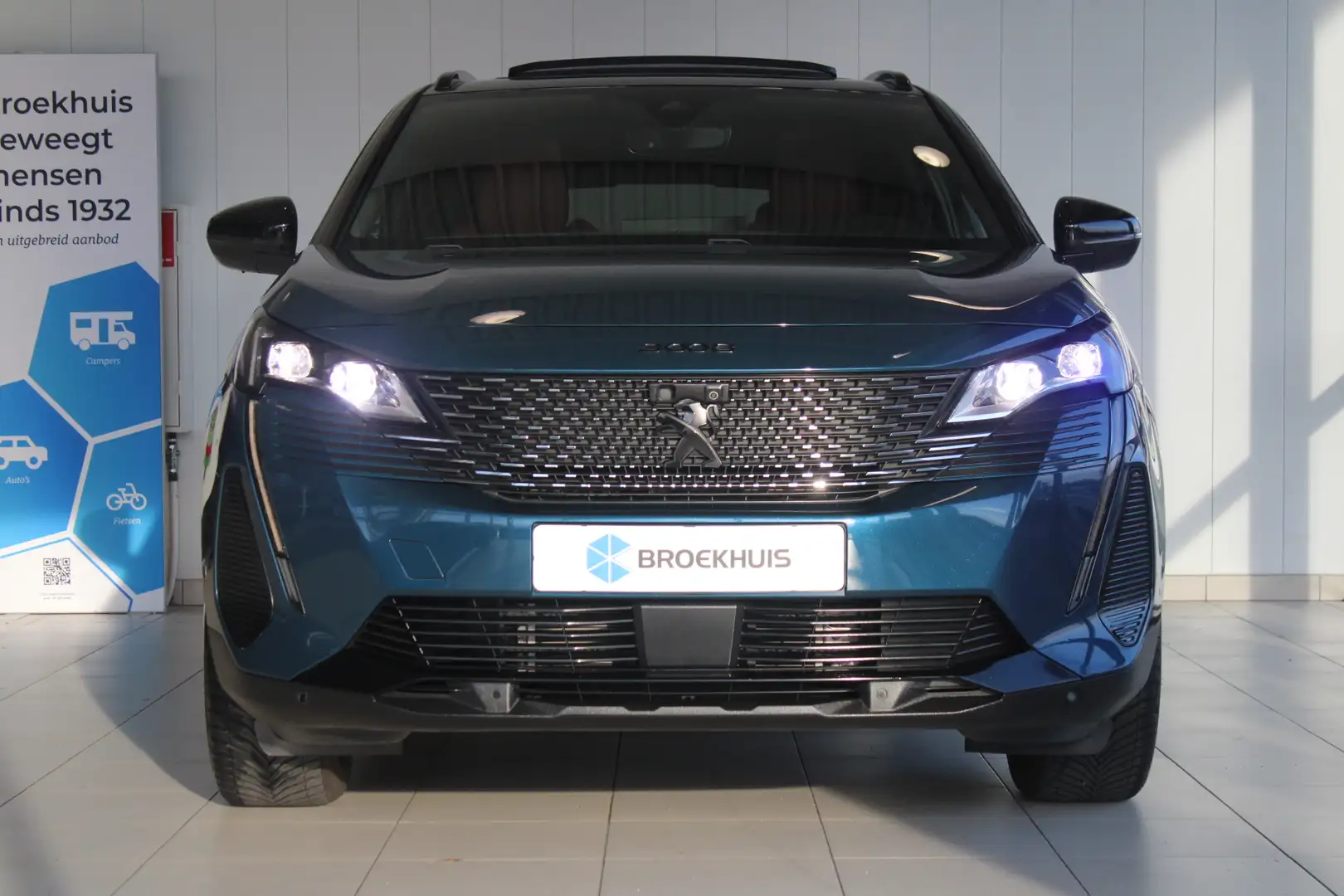 Peugeot 3008 1.6 HYbrid 225 GT | LUXE UITVOERING | SCHUIFDAK | Blauw - 2