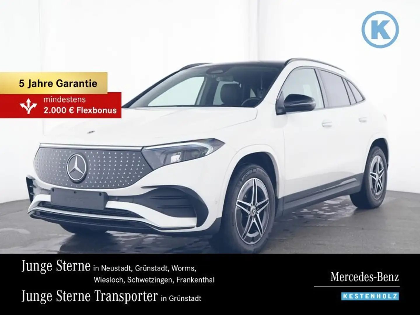 Mercedes-Benz EQA 300 EQA 300 4M AMG+PANO+MEMORY+AHK+NIGHT+KAMERA+KEY Weiß - 1